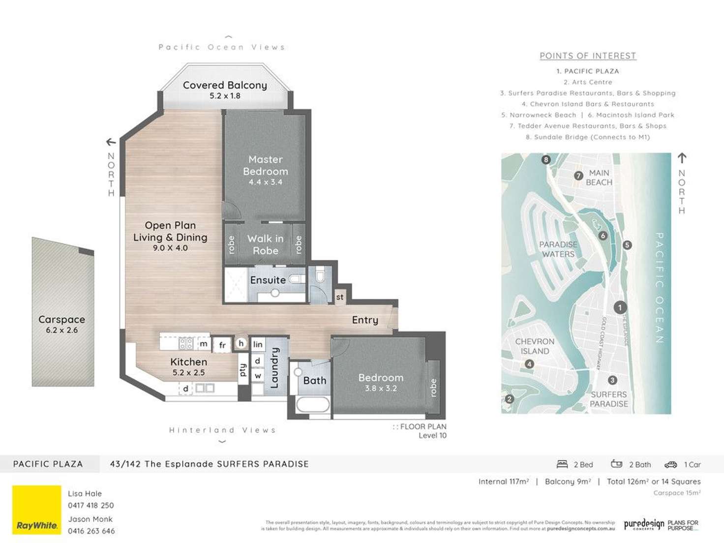 Floorplan of Homely apartment listing, 43/142 The Esplanade, Surfers Paradise QLD 4217