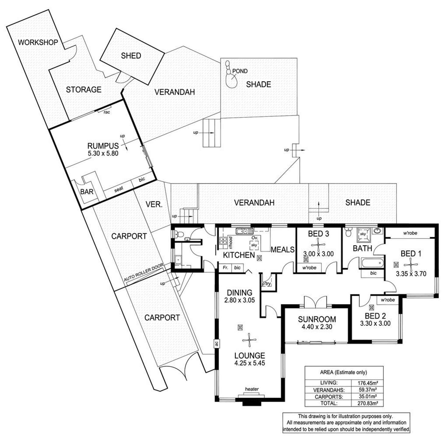 Floorplan of Homely house listing, 5 Melinda Road, Hackham SA 5163