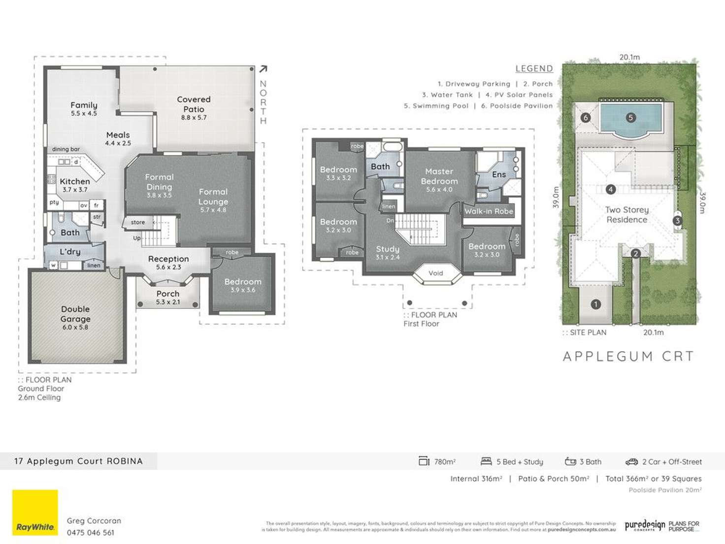 Floorplan of Homely house listing, 17 Applegum Court, Robina QLD 4226