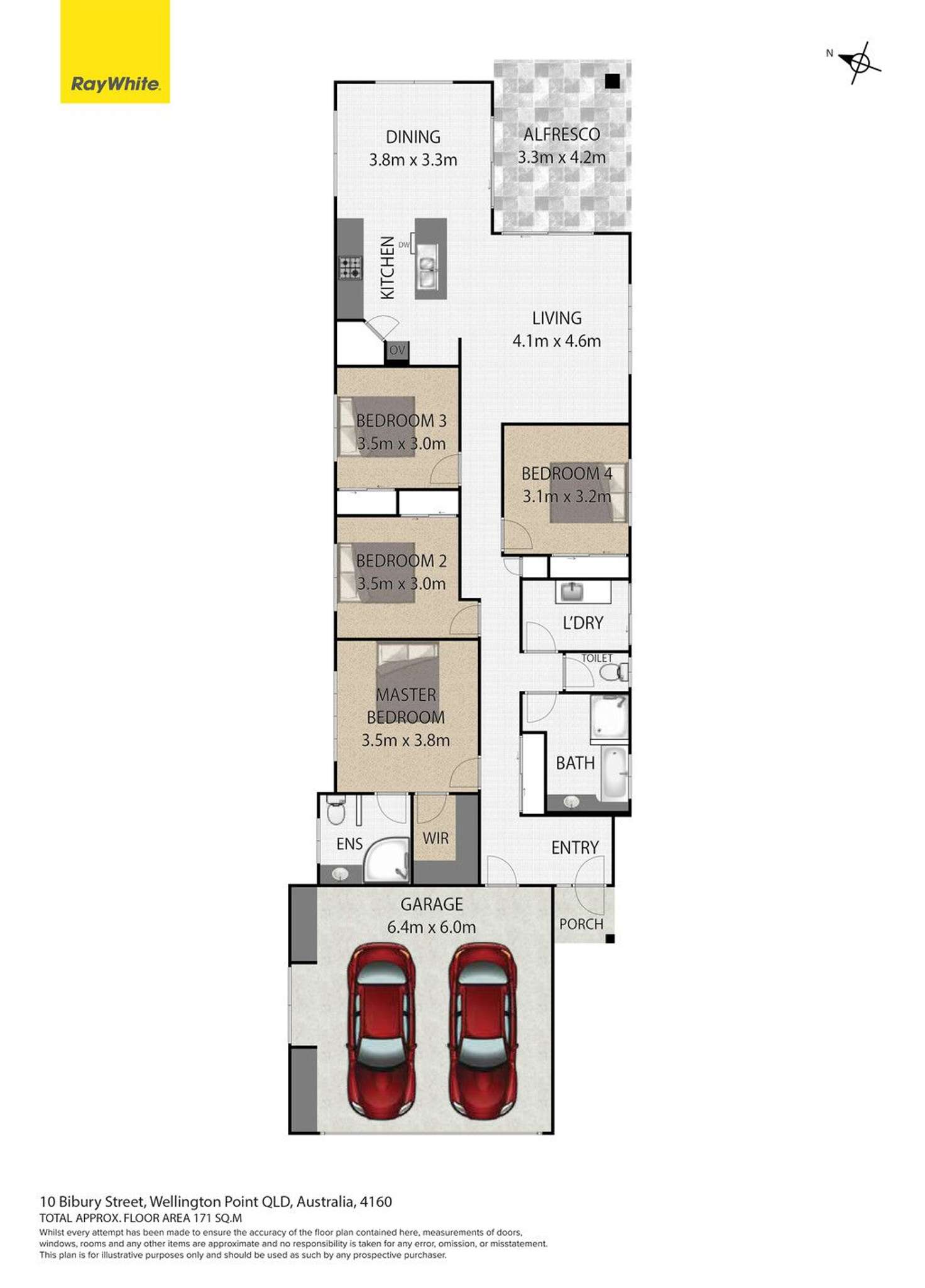 Floorplan of Homely house listing, 10 Bibury Street, Wellington Point QLD 4160