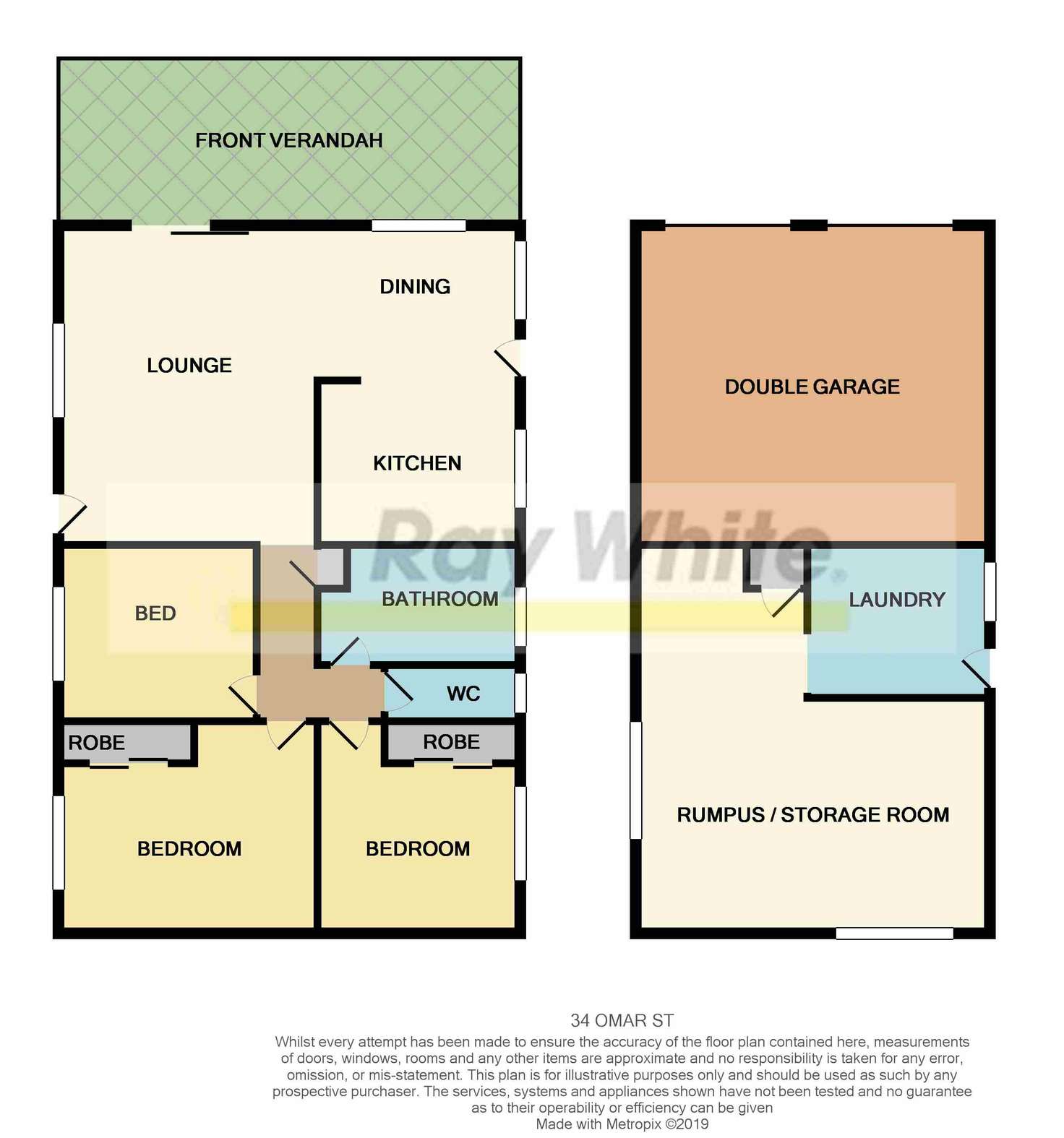Floorplan of Homely house listing, 34 Omar Street, Woodridge QLD 4114