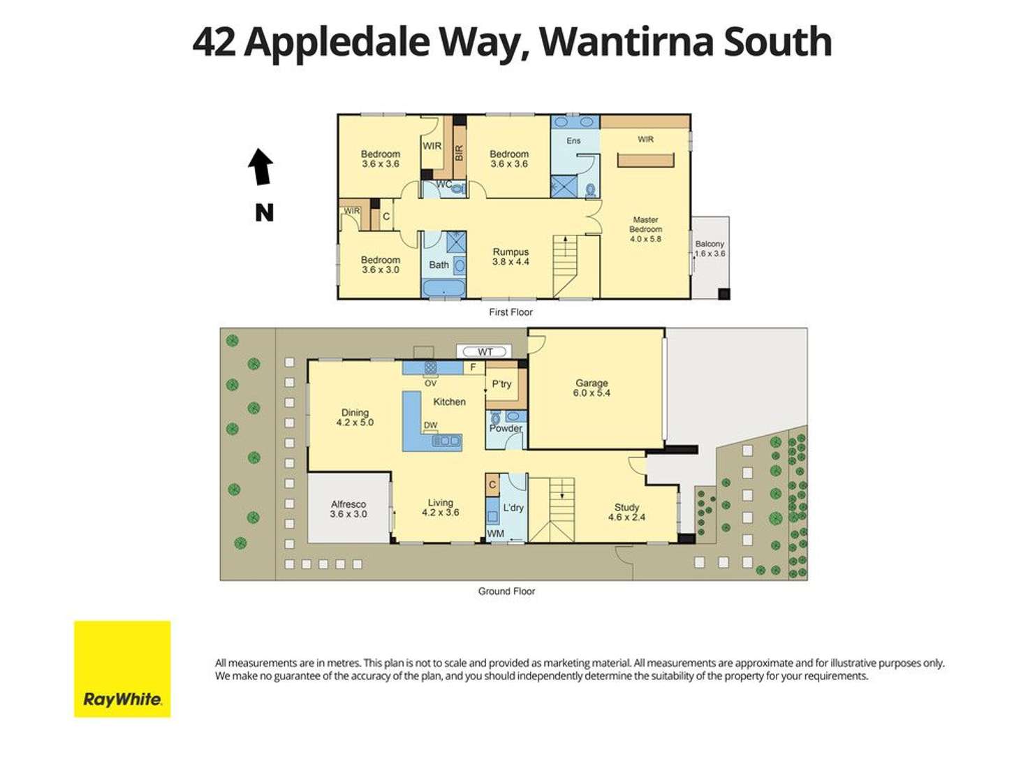 Floorplan of Homely house listing, 42 Appledale Way, Wantirna South VIC 3152