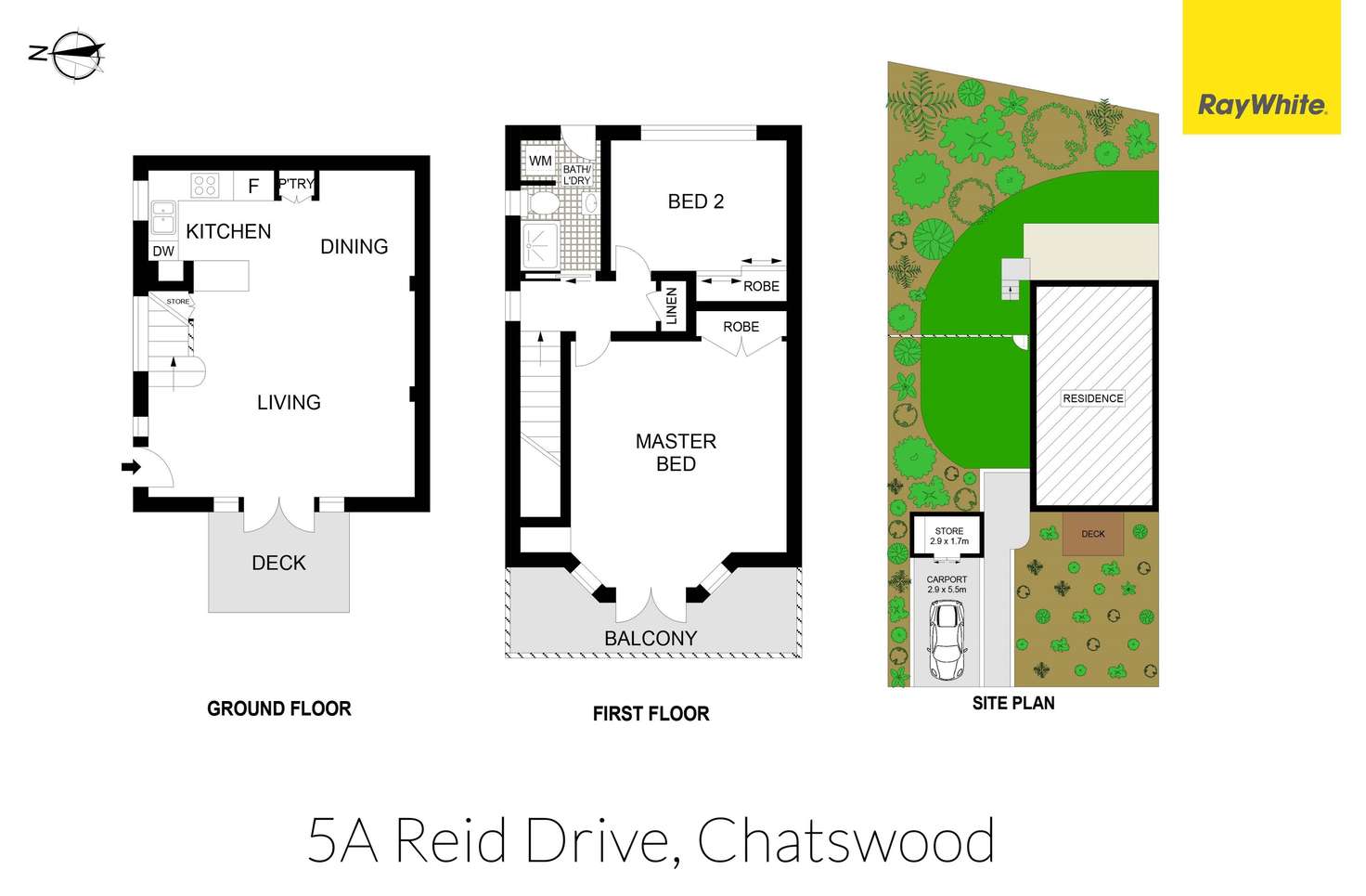 Floorplan of Homely house listing, 5A Reid Drive, Chatswood NSW 2067