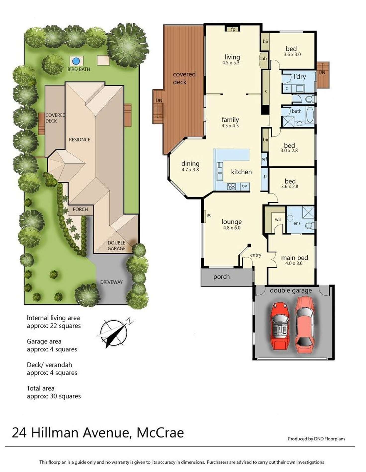 Floorplan of Homely house listing, 24 Hillman Avenue, Mccrae VIC 3938