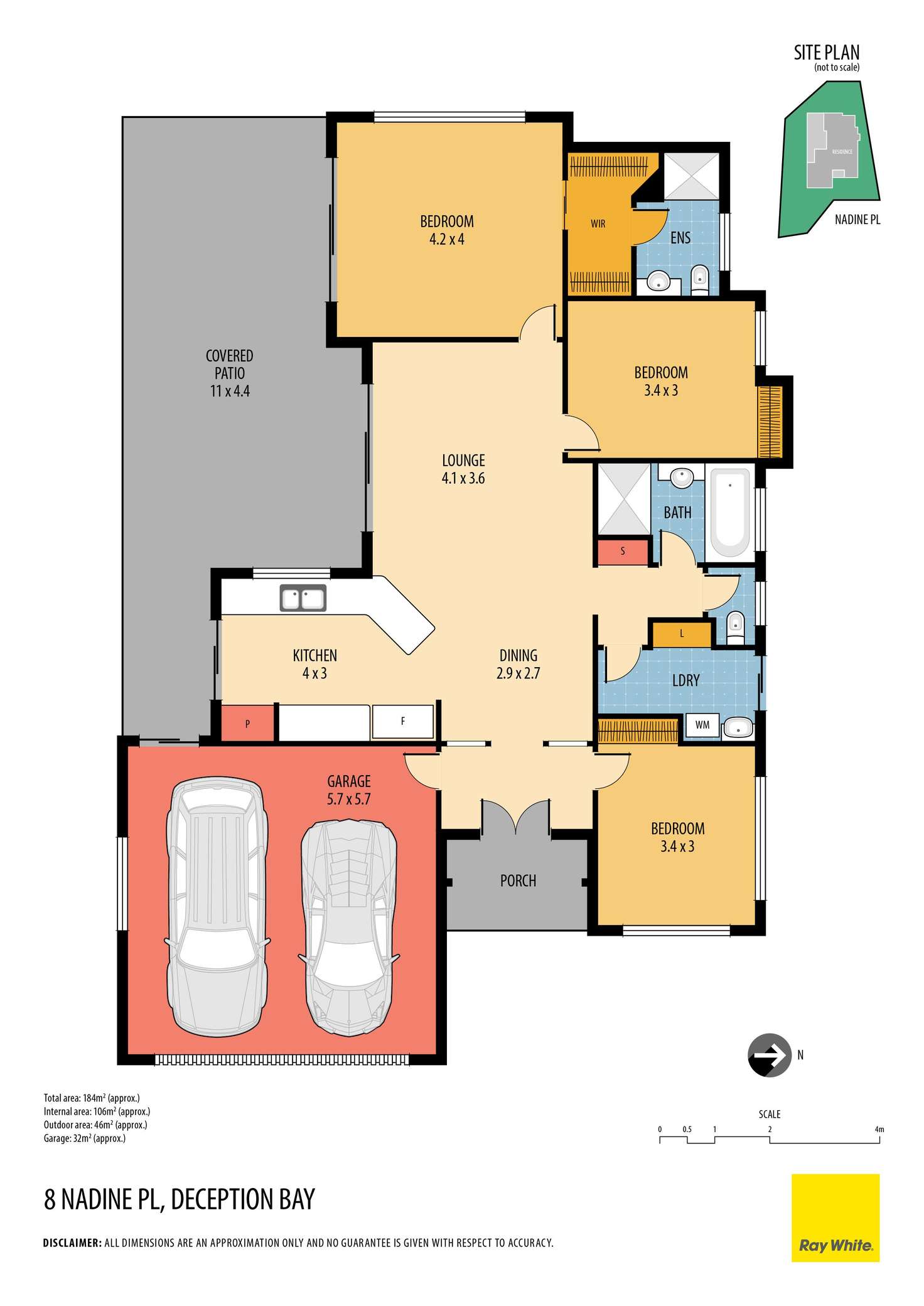 Floorplan of Homely house listing, 8 Nadine Place, Deception Bay QLD 4508