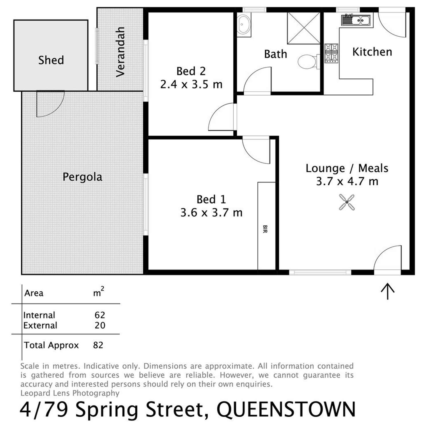Floorplan of Homely unit listing, 4/79 Spring Street, Queenstown SA 5014