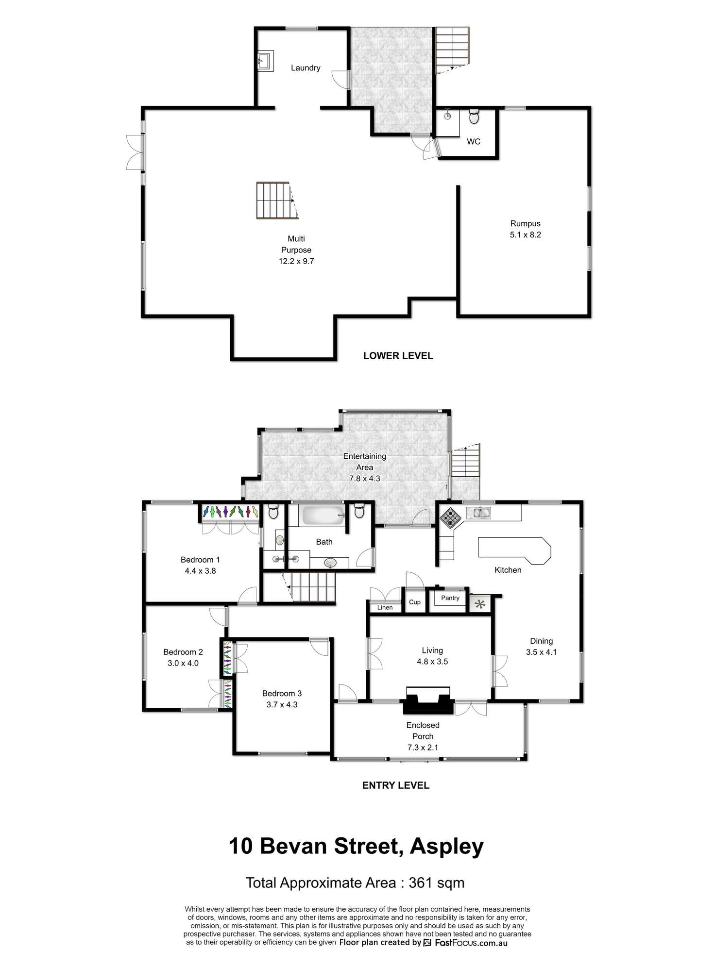 Floorplan of Homely house listing, 10 Bevan Street, Aspley QLD 4034