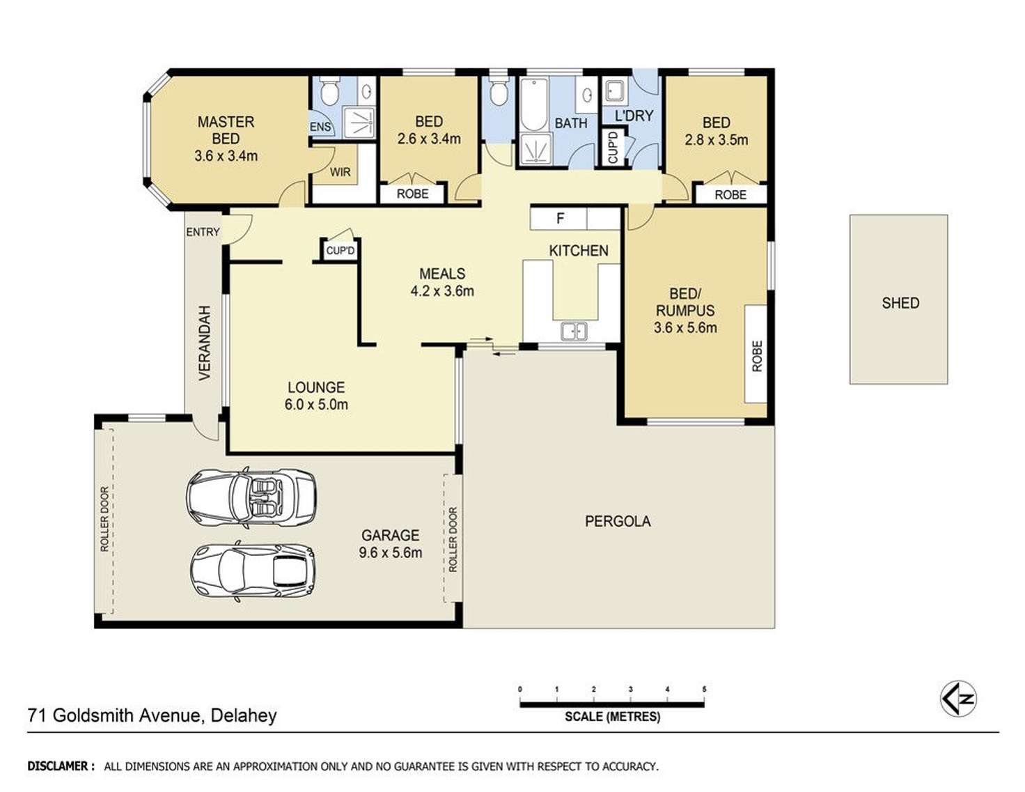 Floorplan of Homely house listing, 71 Goldsmith Avenue, Delahey VIC 3037