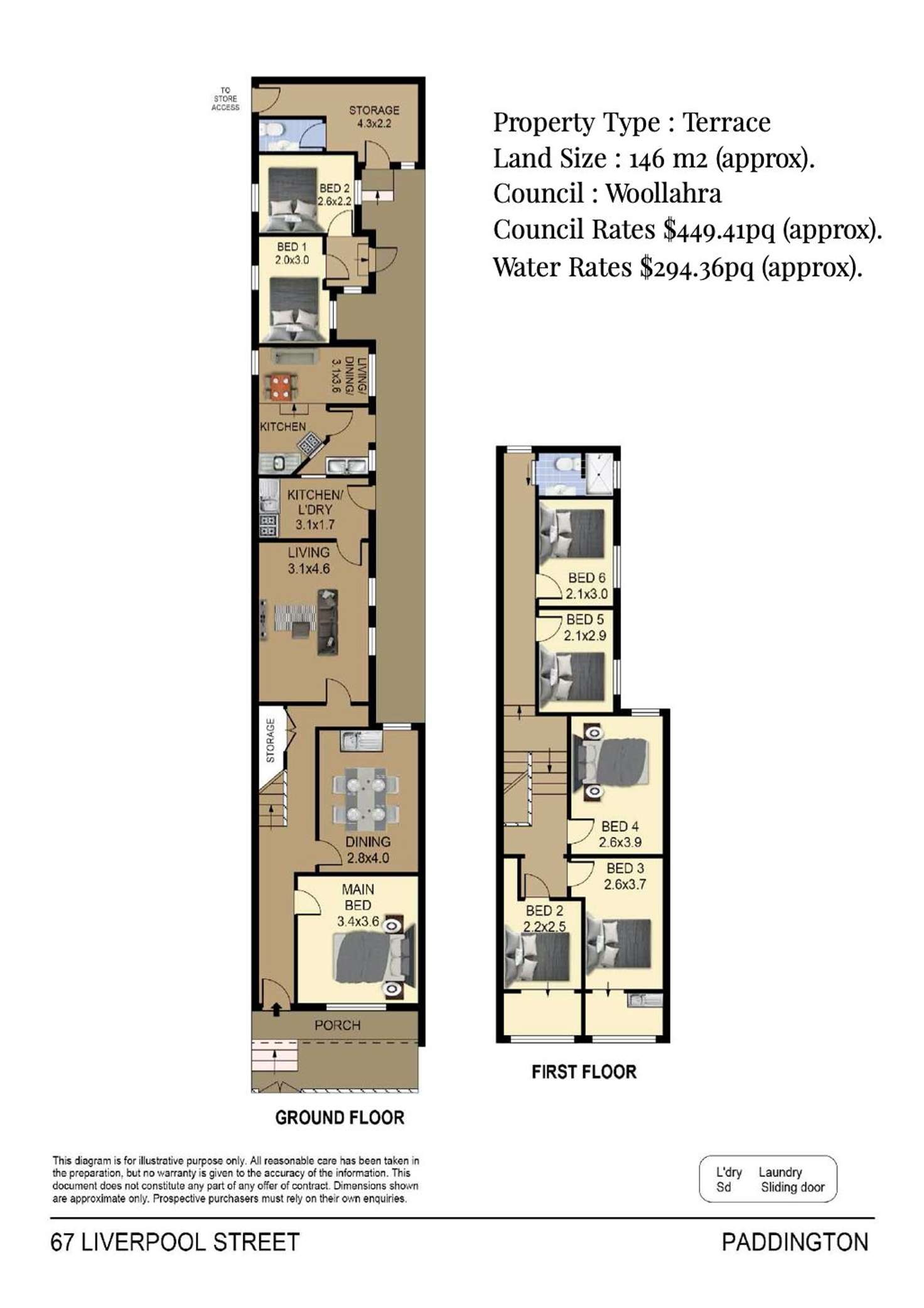 Floorplan of Homely house listing, 67 Liverpool Street, Paddington NSW 2021