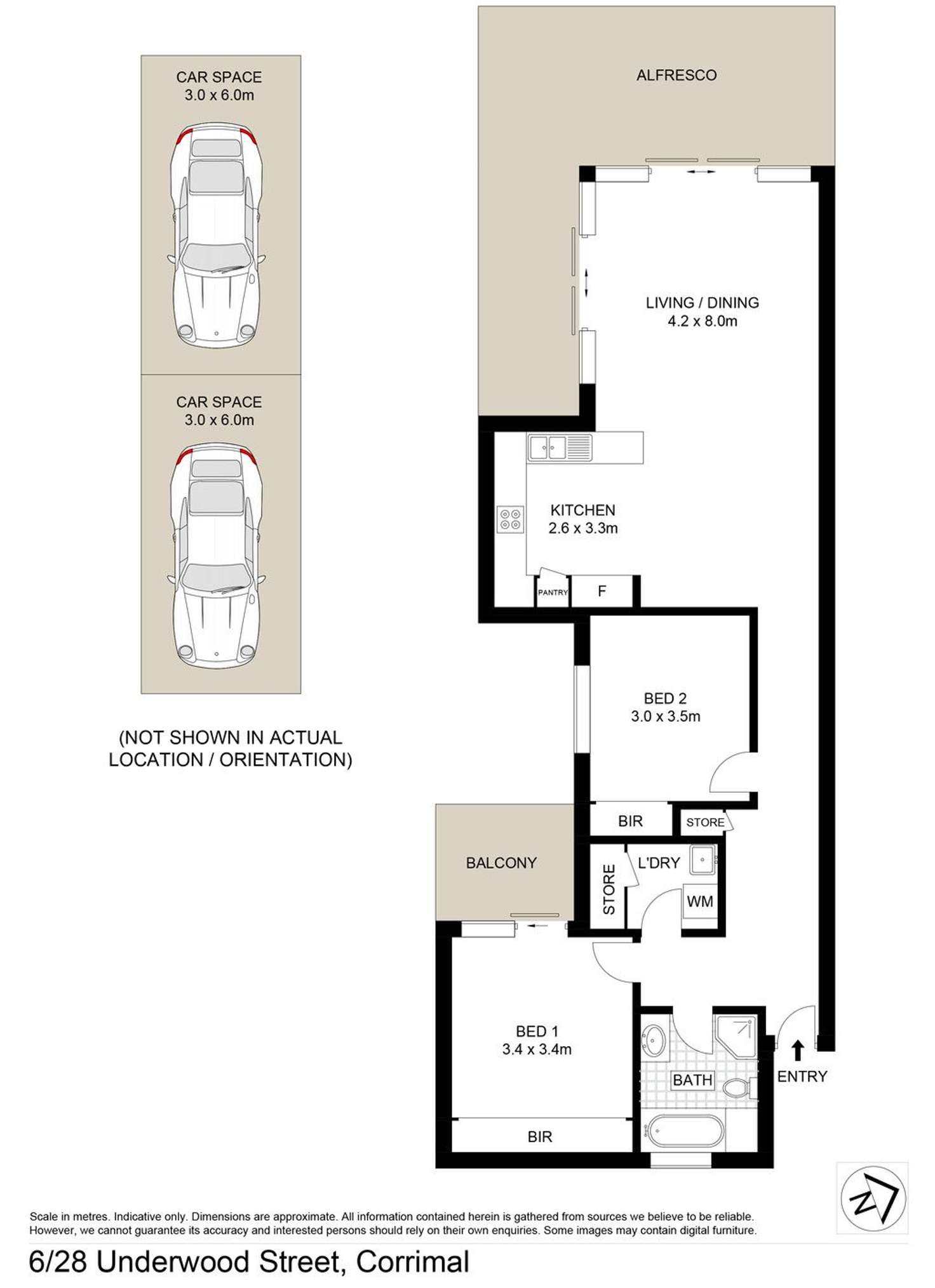 Floorplan of Homely unit listing, 6/28 Underwood Street, Corrimal NSW 2518