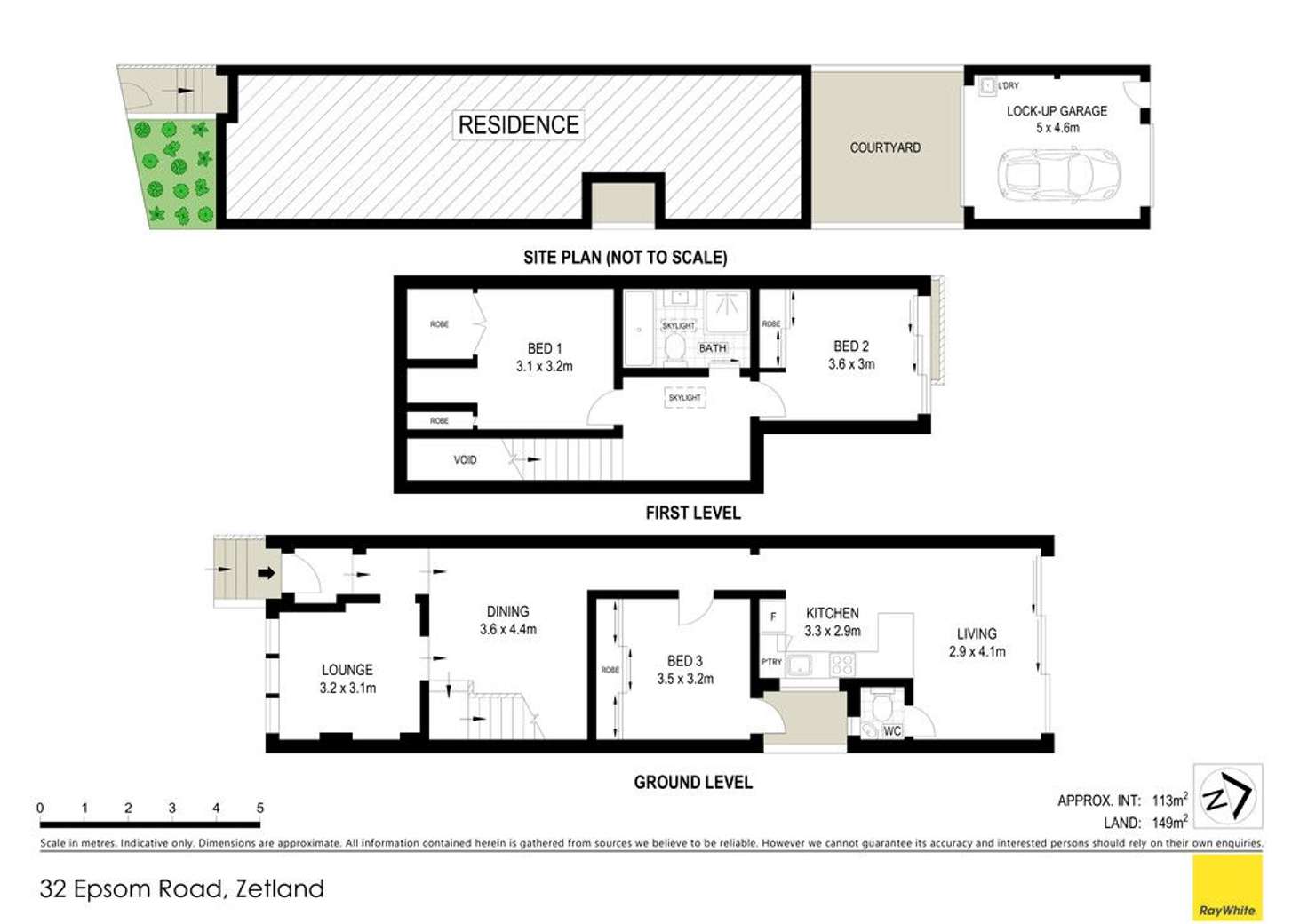 Floorplan of Homely house listing, 32 Epsom Road, Zetland NSW 2017