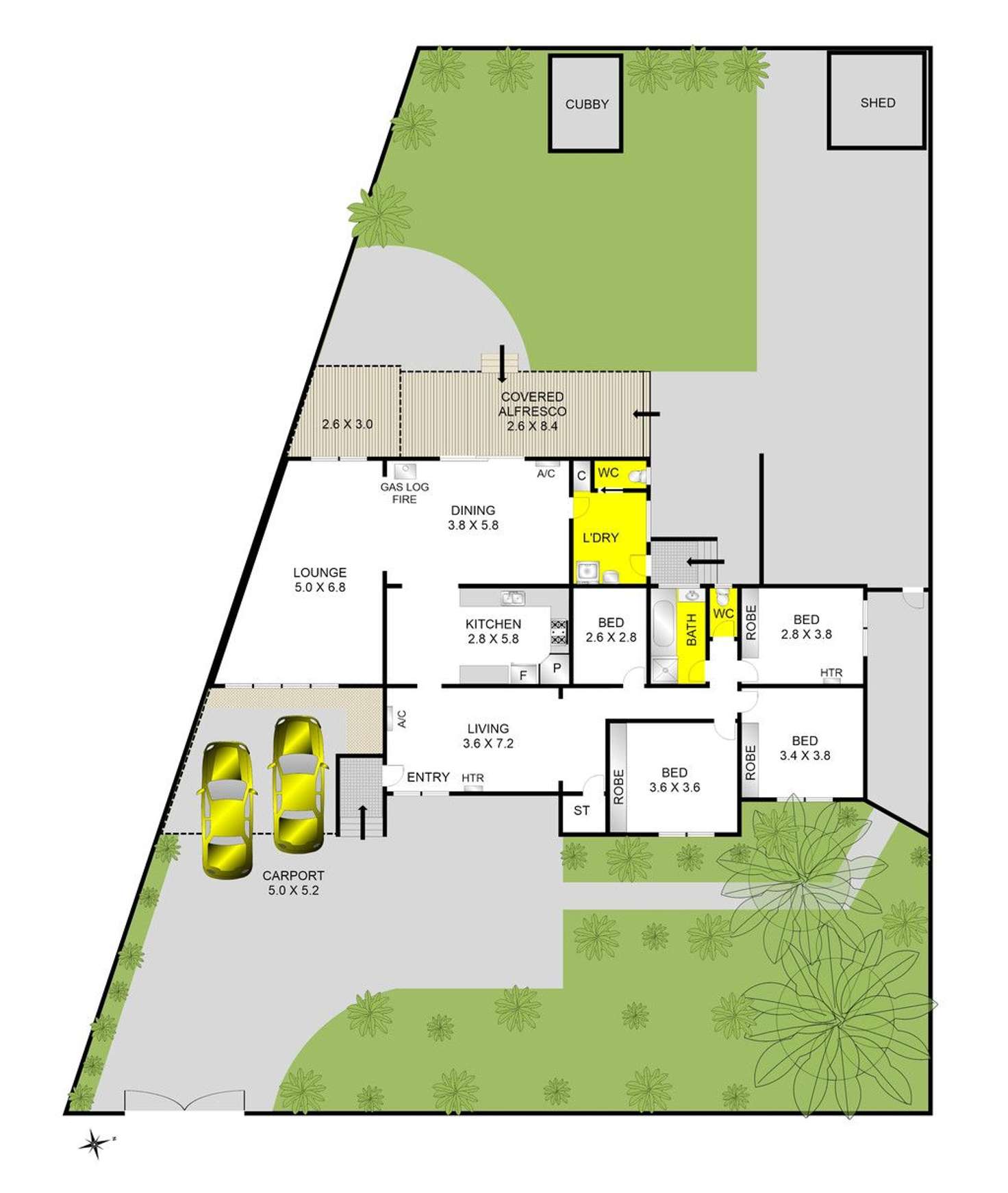 Floorplan of Homely house listing, 4 Bellnore Drive, Norlane VIC 3214