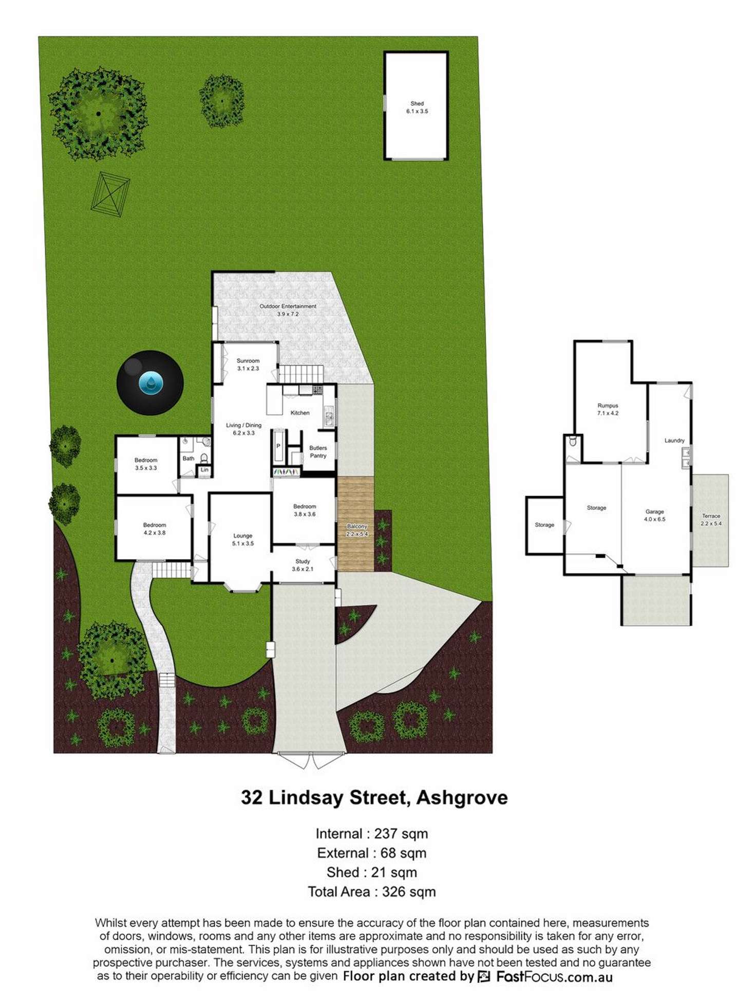 Floorplan of Homely house listing, 32 Lindsay Street, Ashgrove QLD 4060