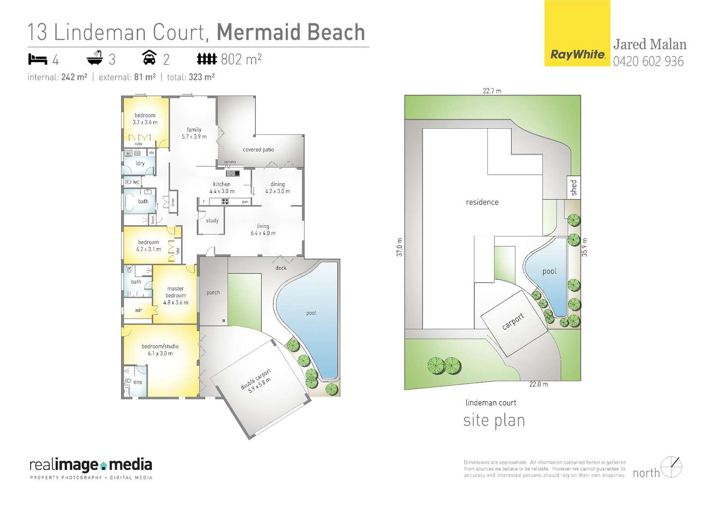 Floorplan of Homely house listing, 13 Lindeman Court, Mermaid Waters QLD 4218