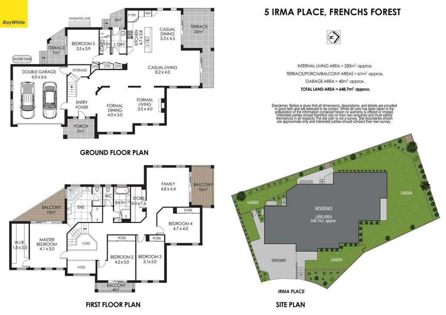 Floorplan of Homely house listing, 5 Irma Place, Frenchs Forest NSW 2086