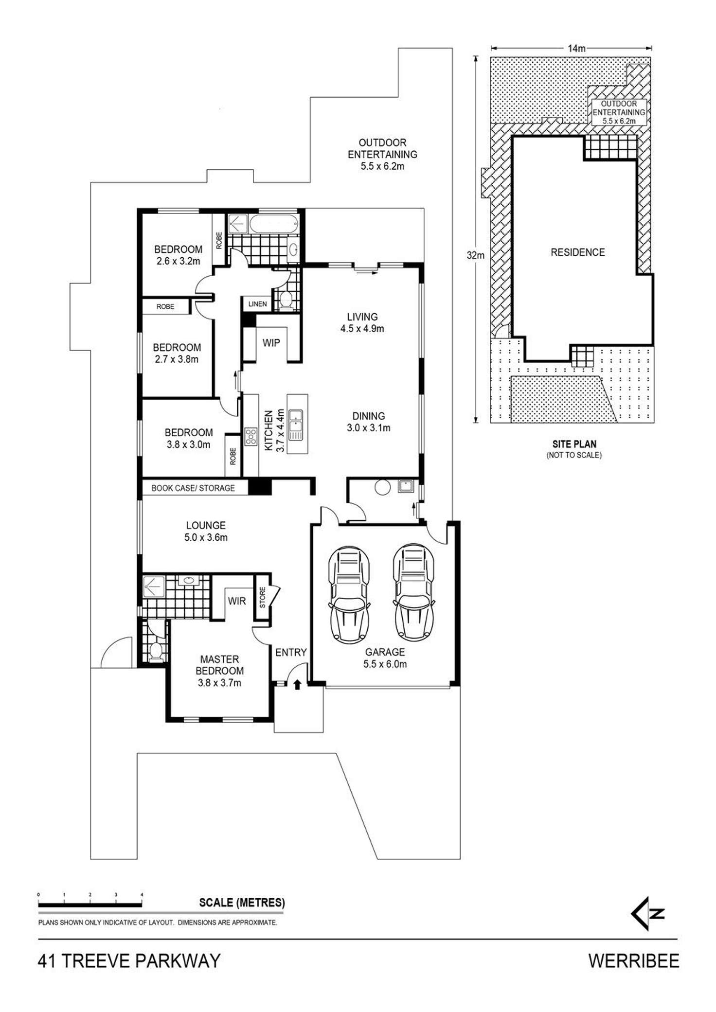 Floorplan of Homely house listing, 41 Treeve Parkway, Werribee VIC 3030