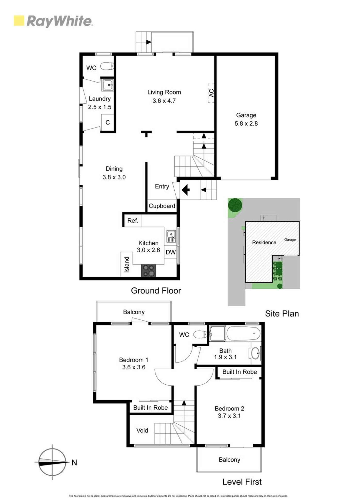 Floorplan of Homely townhouse listing, 2/218 Warrigal Road, Oakleigh South VIC 3167