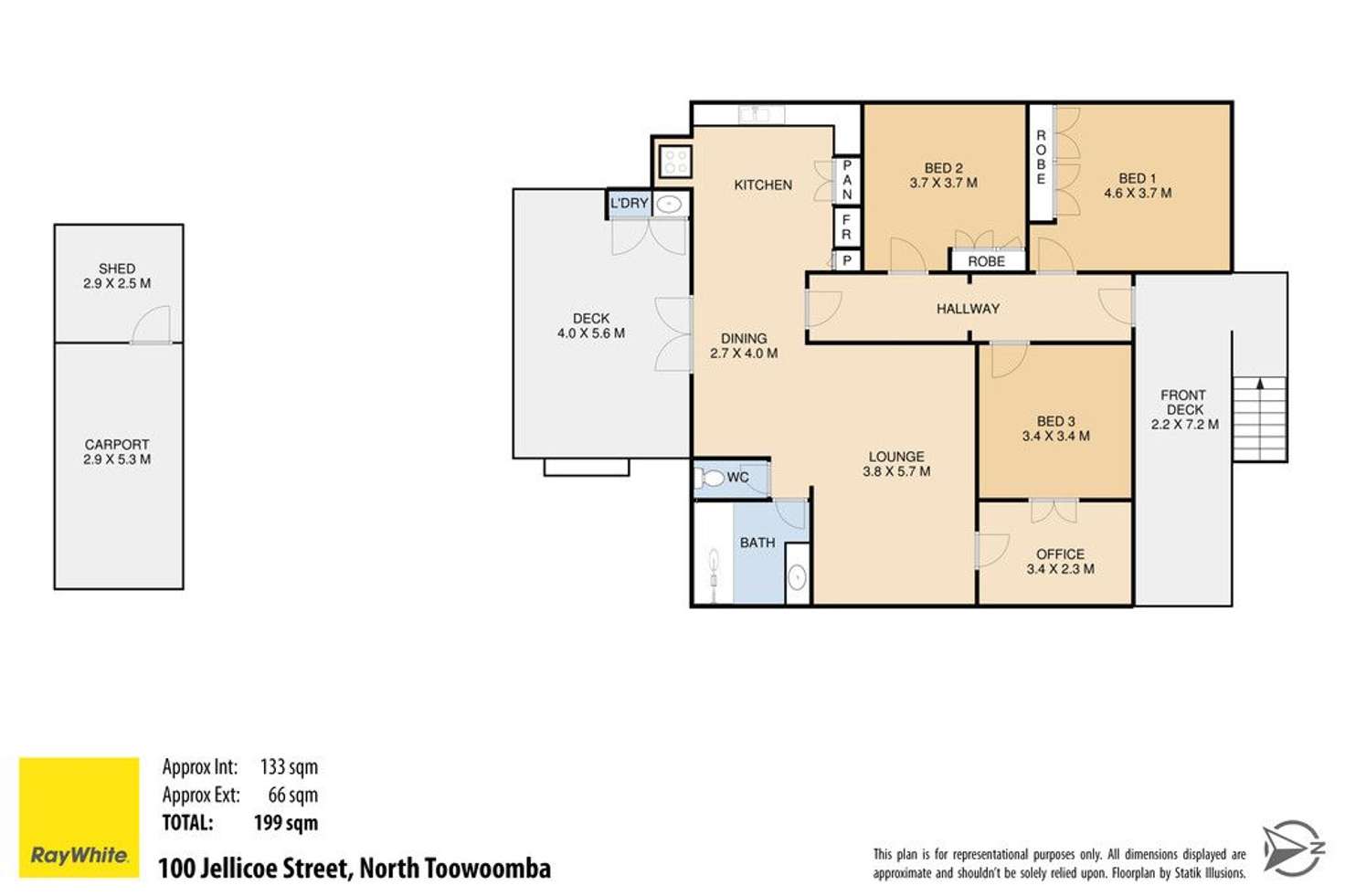 Floorplan of Homely house listing, 100 Jellicoe Street, North Toowoomba QLD 4350