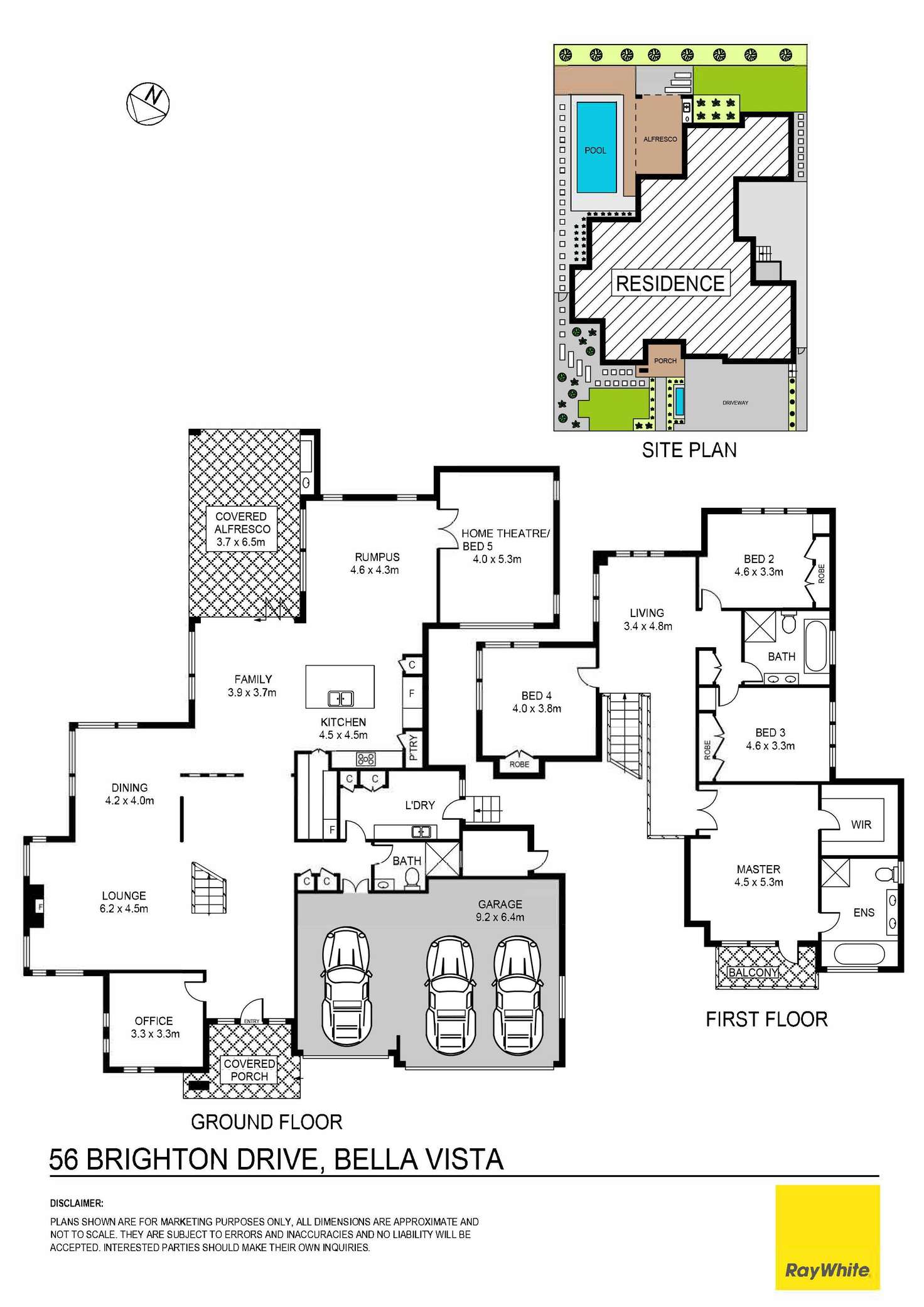 Floorplan of Homely house listing, 56 Brighton Drive, Bella Vista NSW 2153