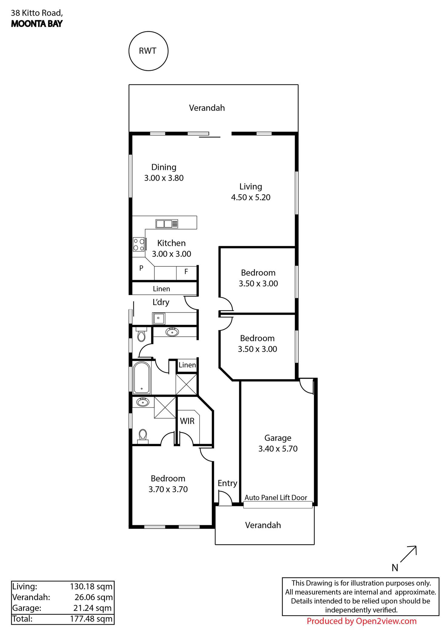 Floorplan of Homely house listing, 38 Kitto Road, Moonta Bay SA 5558