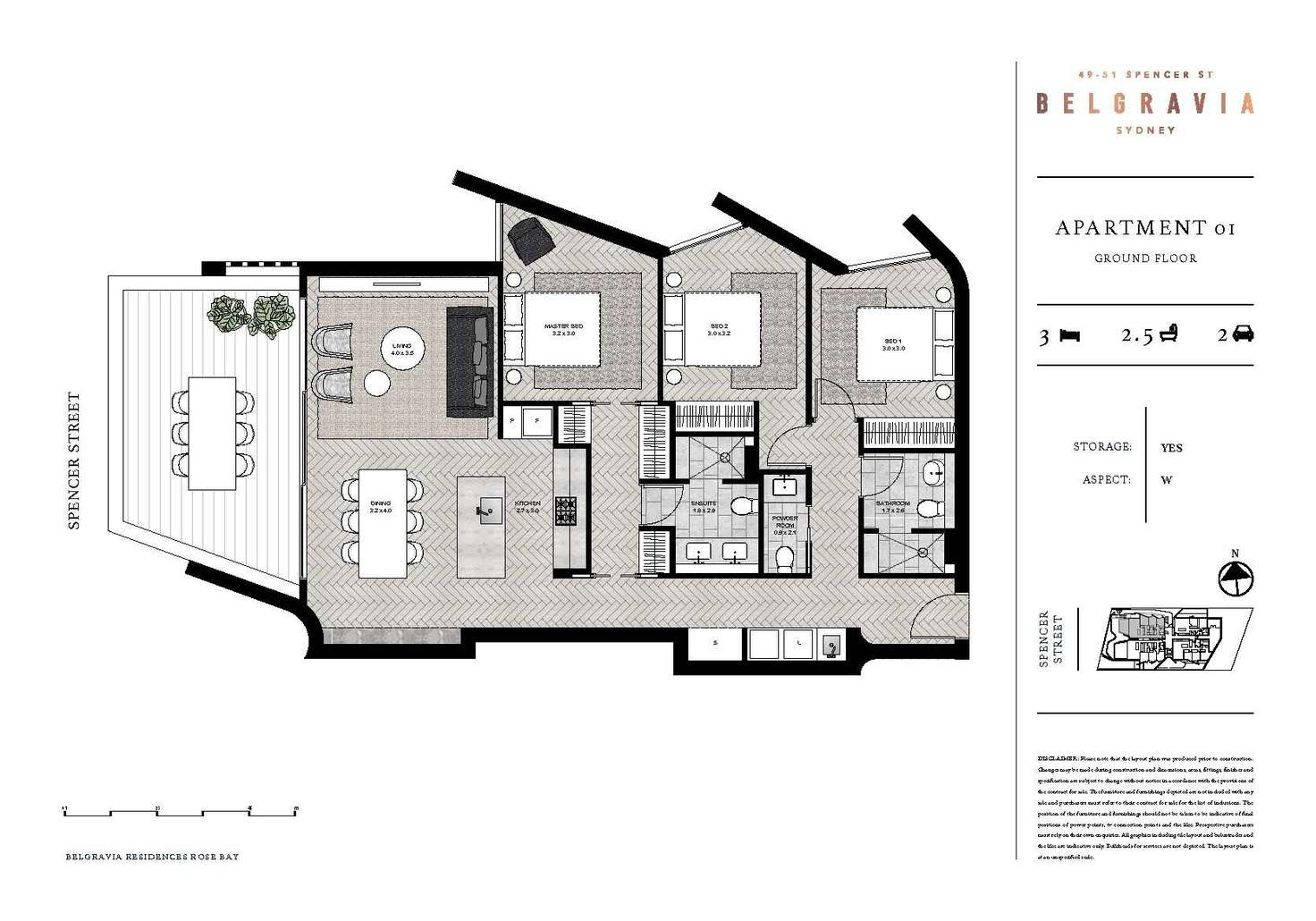 Floorplan of Homely apartment listing, 1/49-51 Spencer Street, Rose Bay NSW 2029