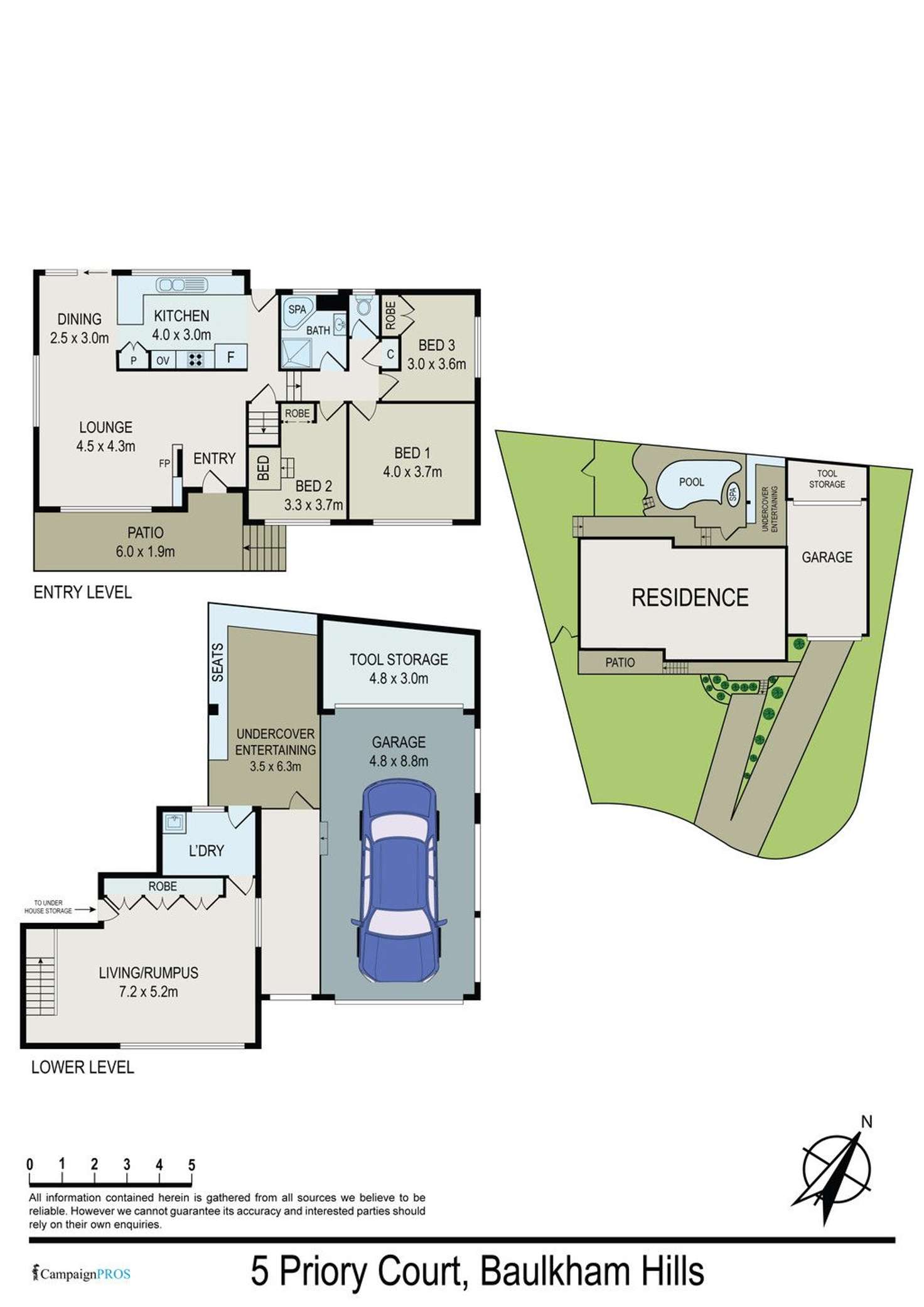 Floorplan of Homely house listing, 5 Priory Court, Baulkham Hills NSW 2153