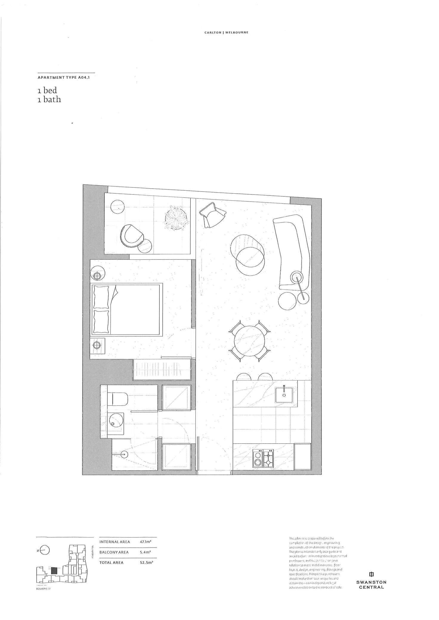Floorplan of Homely apartment listing, 817/168 Victoria Street, Carlton VIC 3053