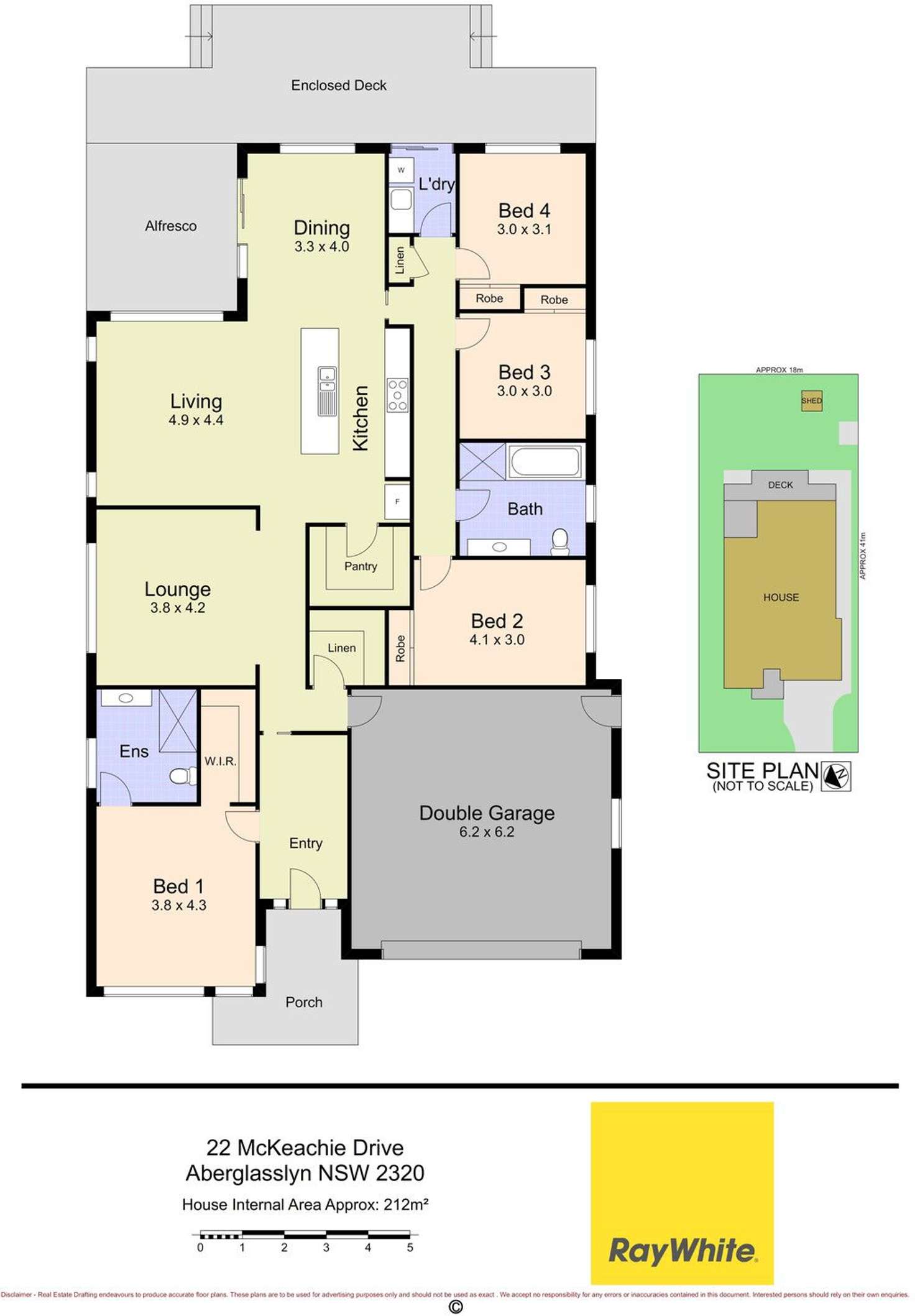 Floorplan of Homely house listing, 22 McKeachie Drive, Aberglasslyn NSW 2320