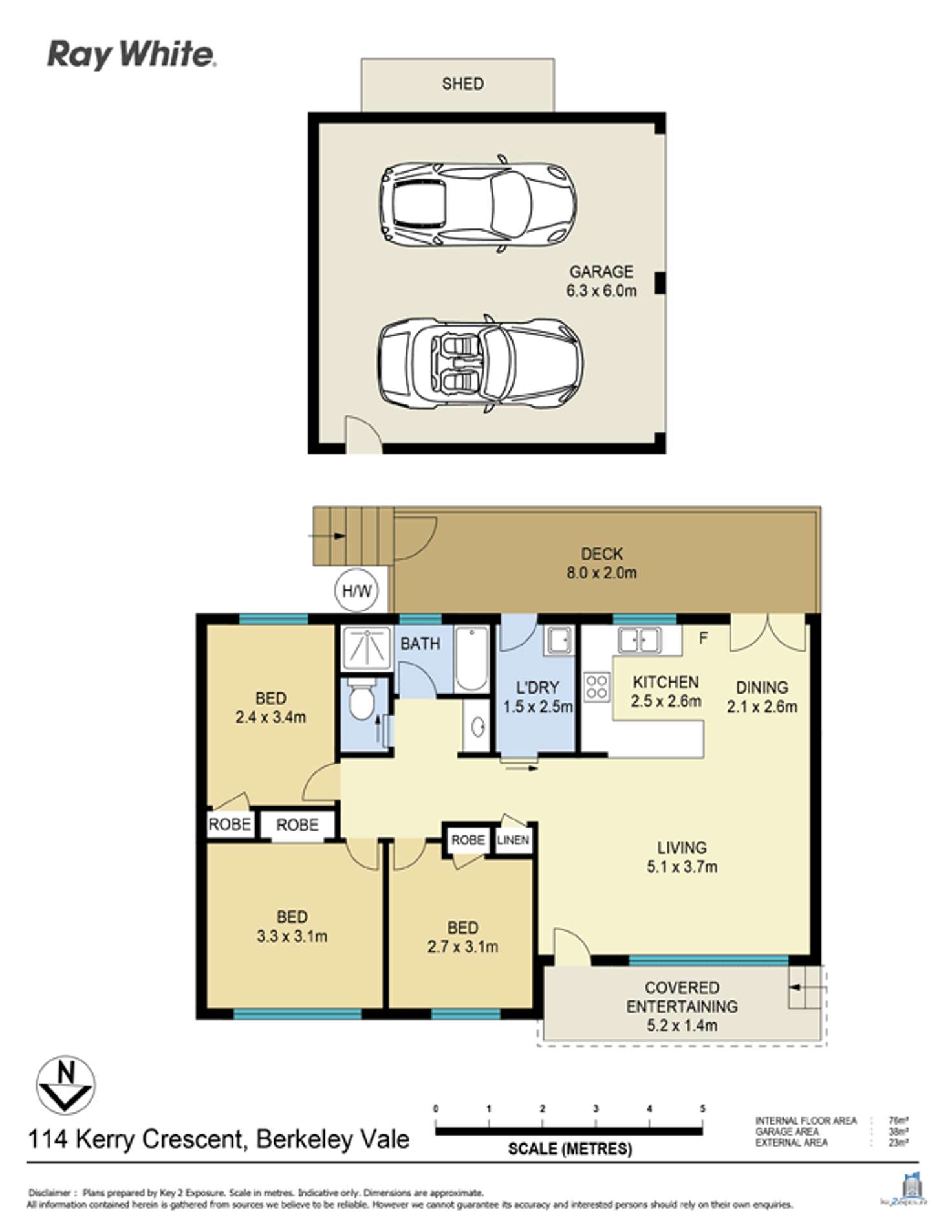 Floorplan of Homely house listing, 114 Kerry Crescent, Berkeley Vale NSW 2261