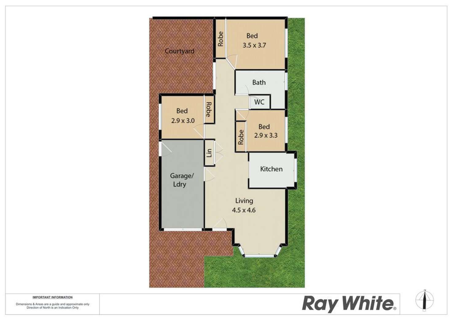 Floorplan of Homely villa listing, 1/68 Fletcher Street, Adamstown NSW 2289