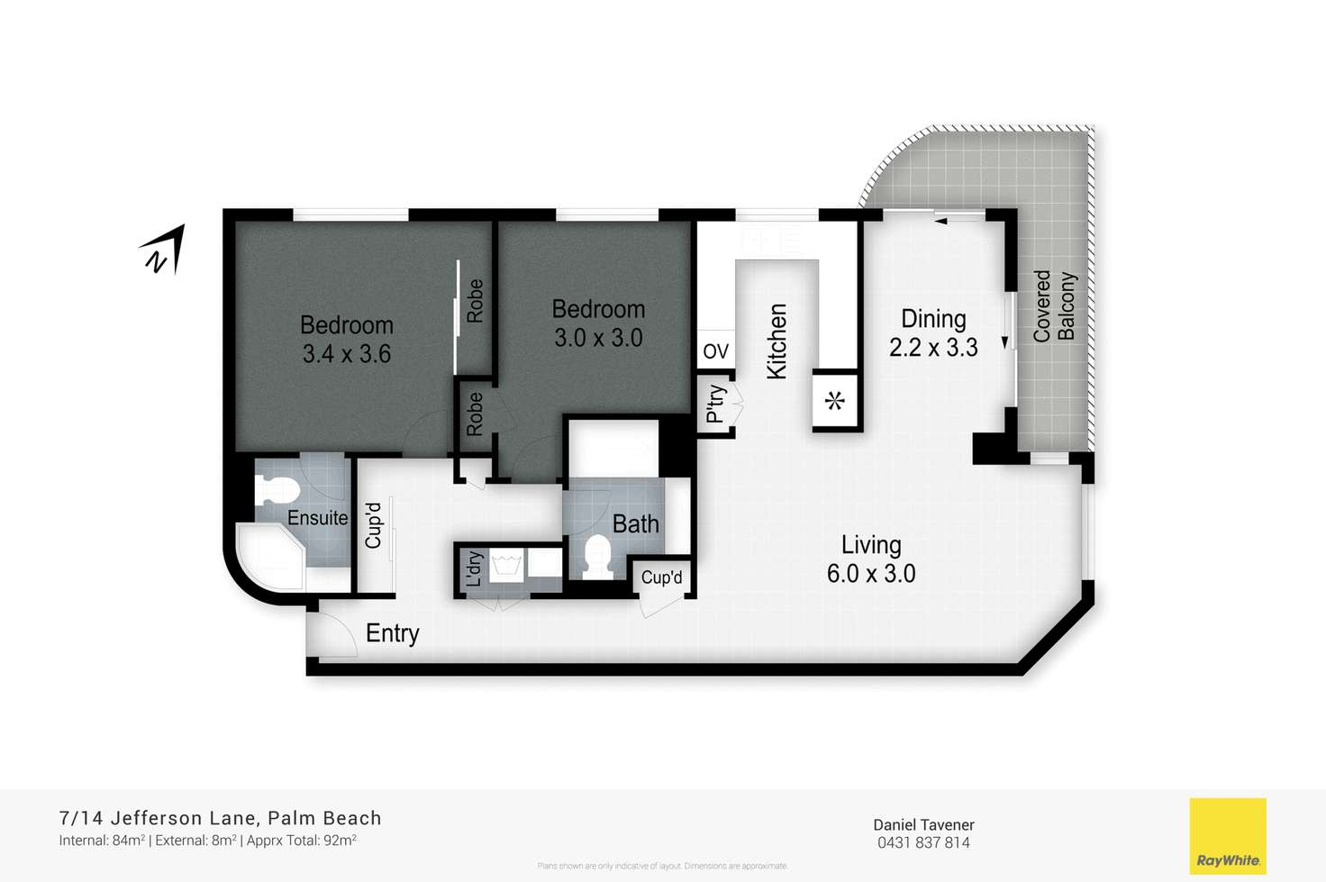Floorplan of Homely unit listing, 7/14 Jefferson Lane, Palm Beach QLD 4221