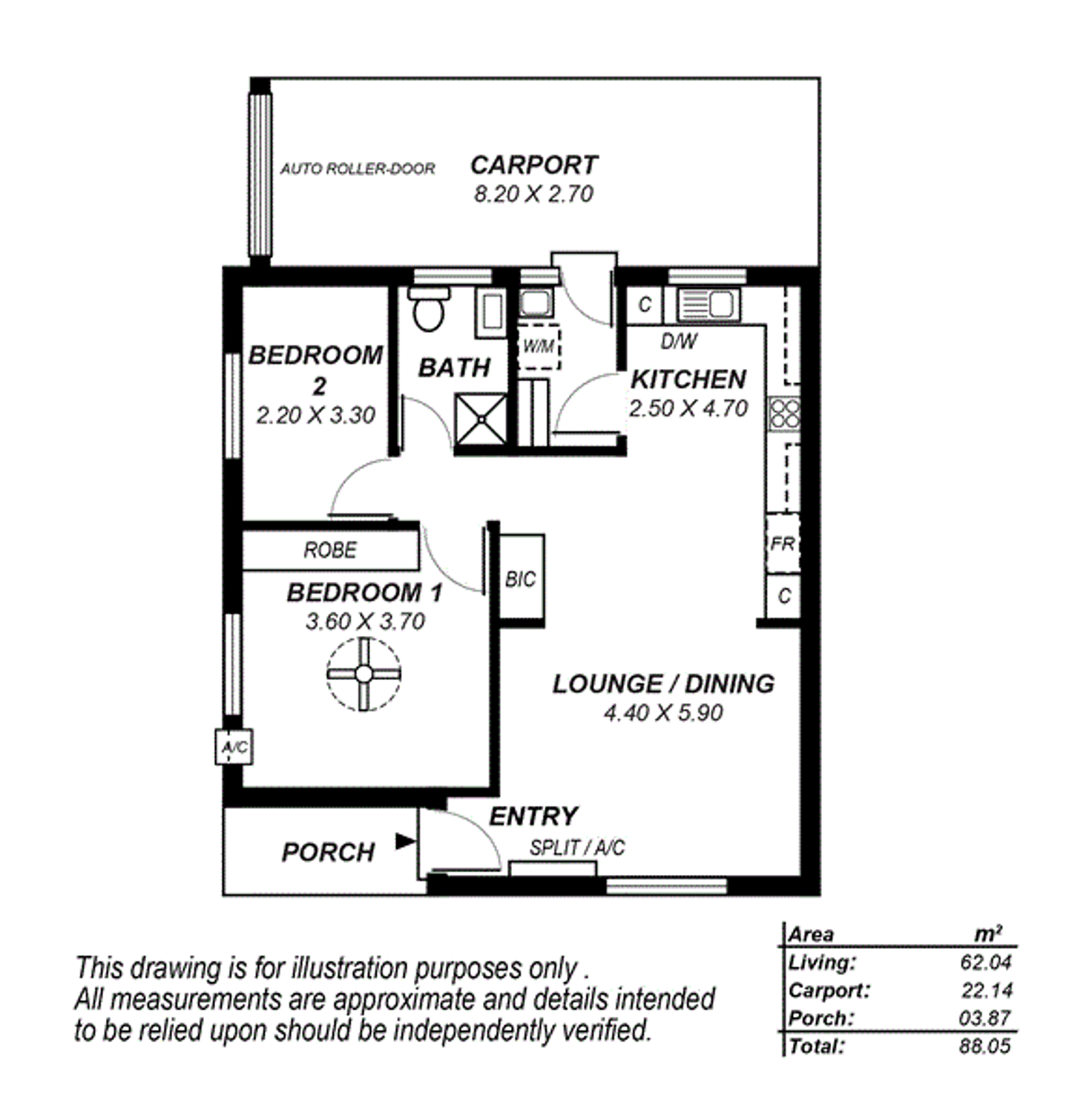 Floorplan of Homely unit listing, 1/16 Lewis Road, Payneham SA 5070