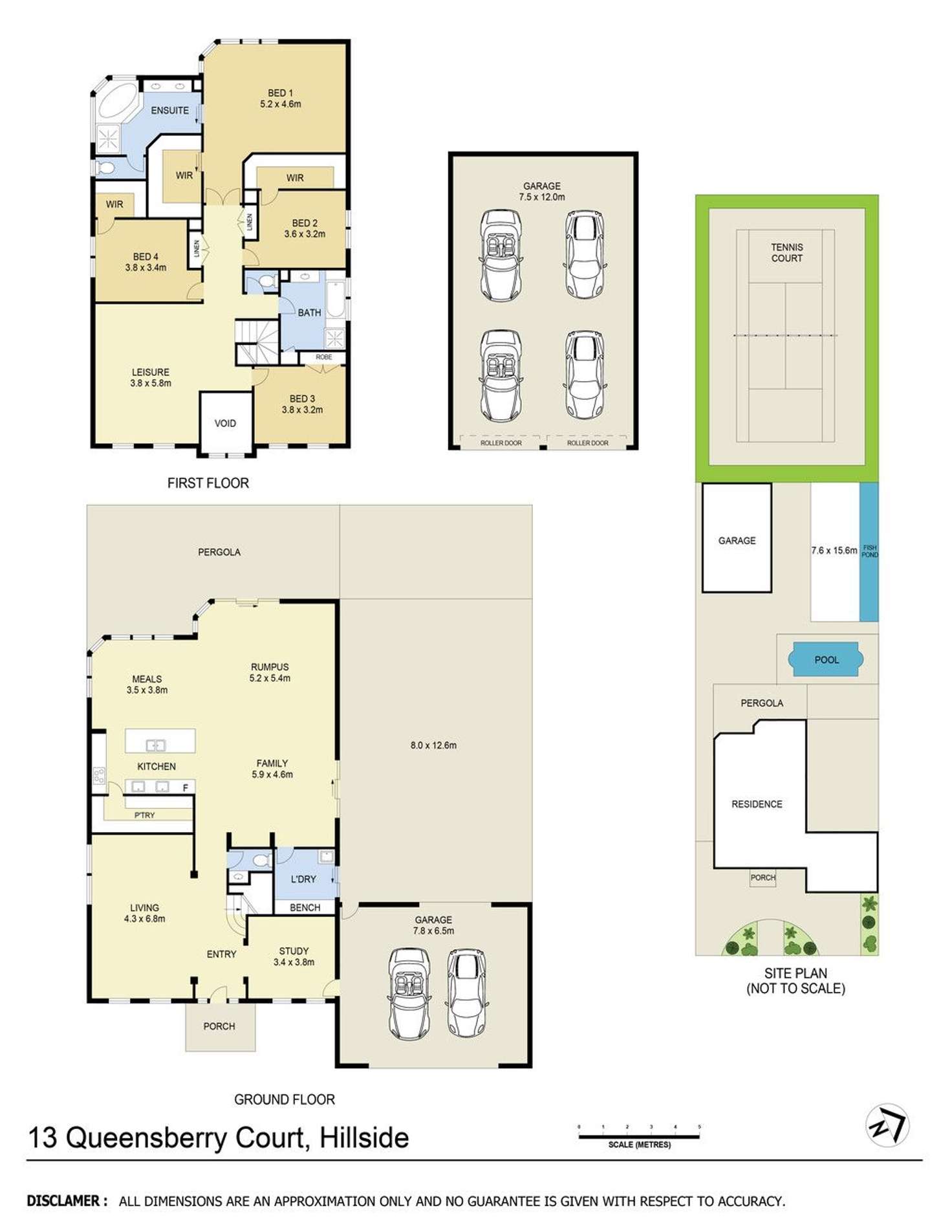 Floorplan of Homely house listing, 13 Queensberry Court, Hillside VIC 3037