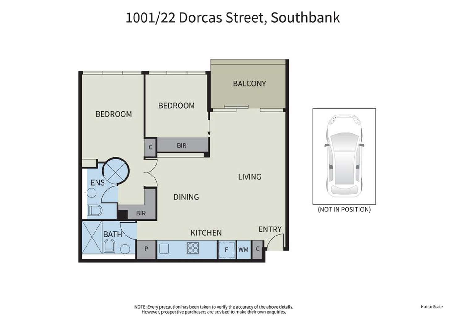 Floorplan of Homely apartment listing, 1001/22 Dorcas Street, Southbank VIC 3006