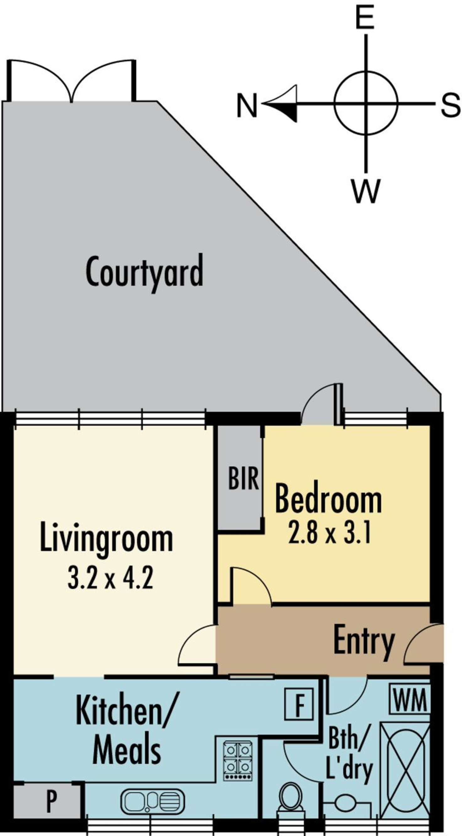 Floorplan of Homely apartment listing, 2/2 Tattenham Street, Caulfield East VIC 3145