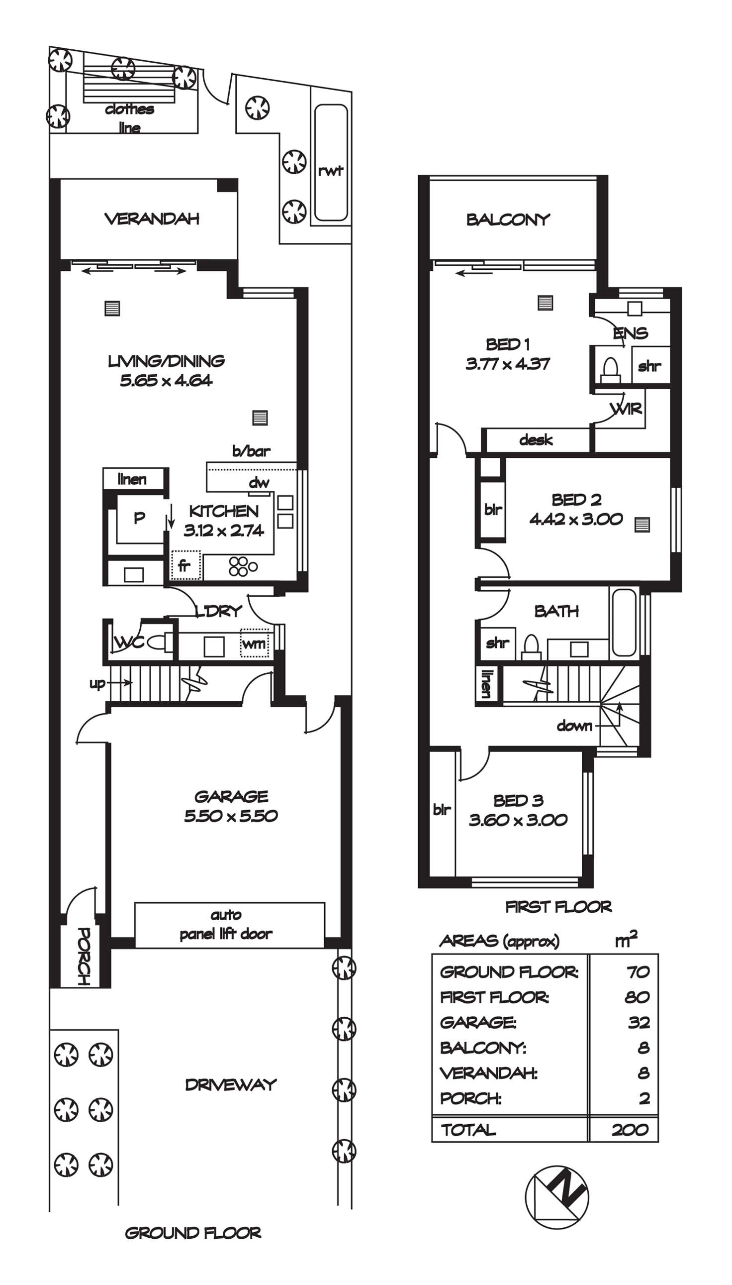 Floorplan of Homely house listing, 14A & 14B Ambrose Avenue, Campbelltown SA 5074