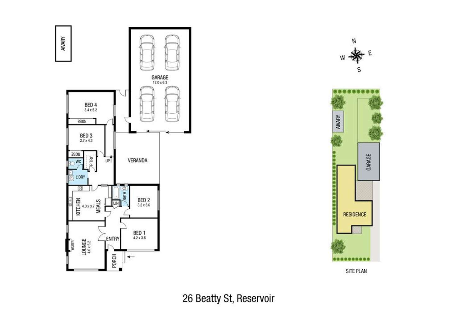 Floorplan of Homely house listing, 26 Beatty Street, Reservoir VIC 3073