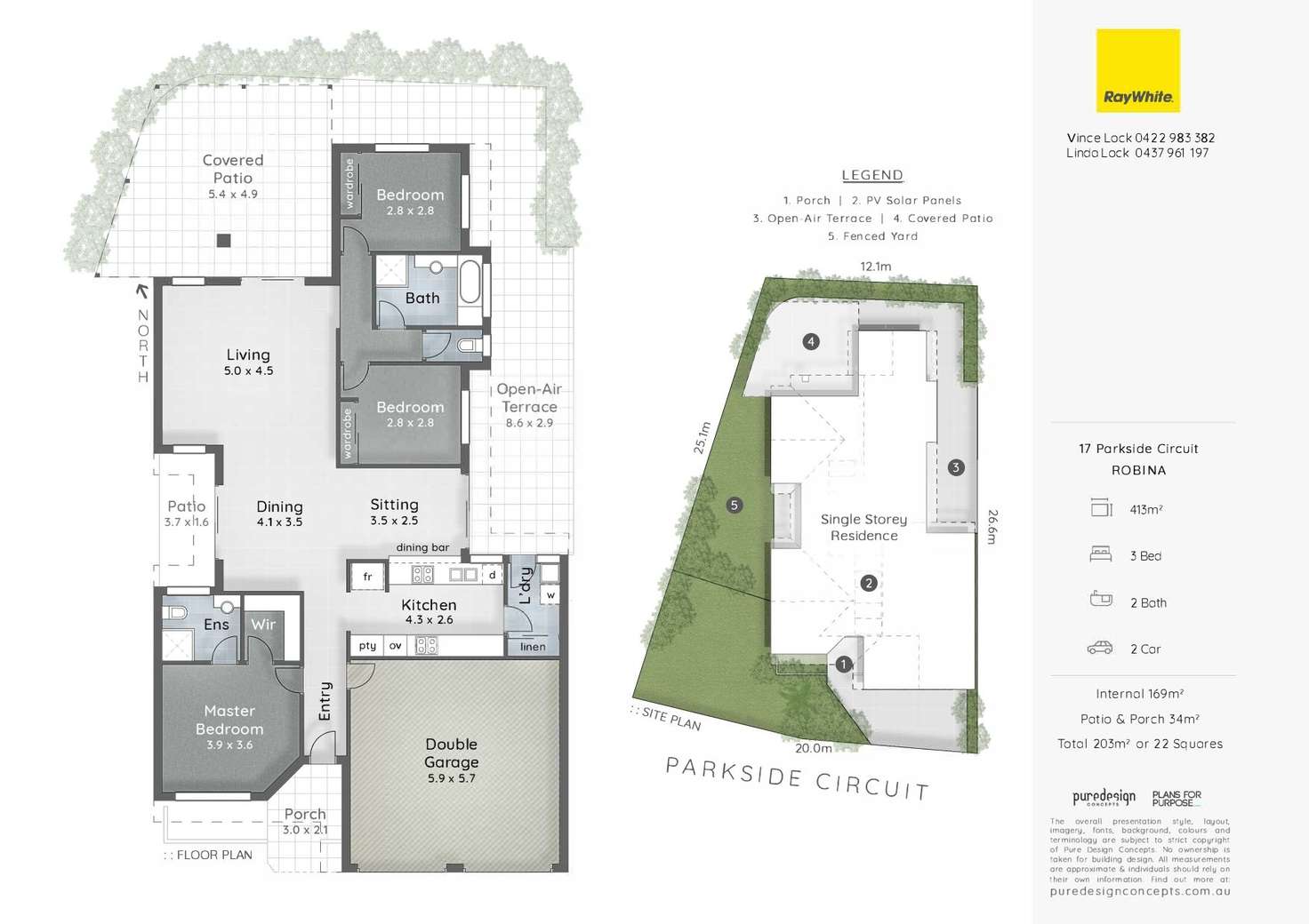 Floorplan of Homely house listing, 17 Parkside Circuit, Robina QLD 4226