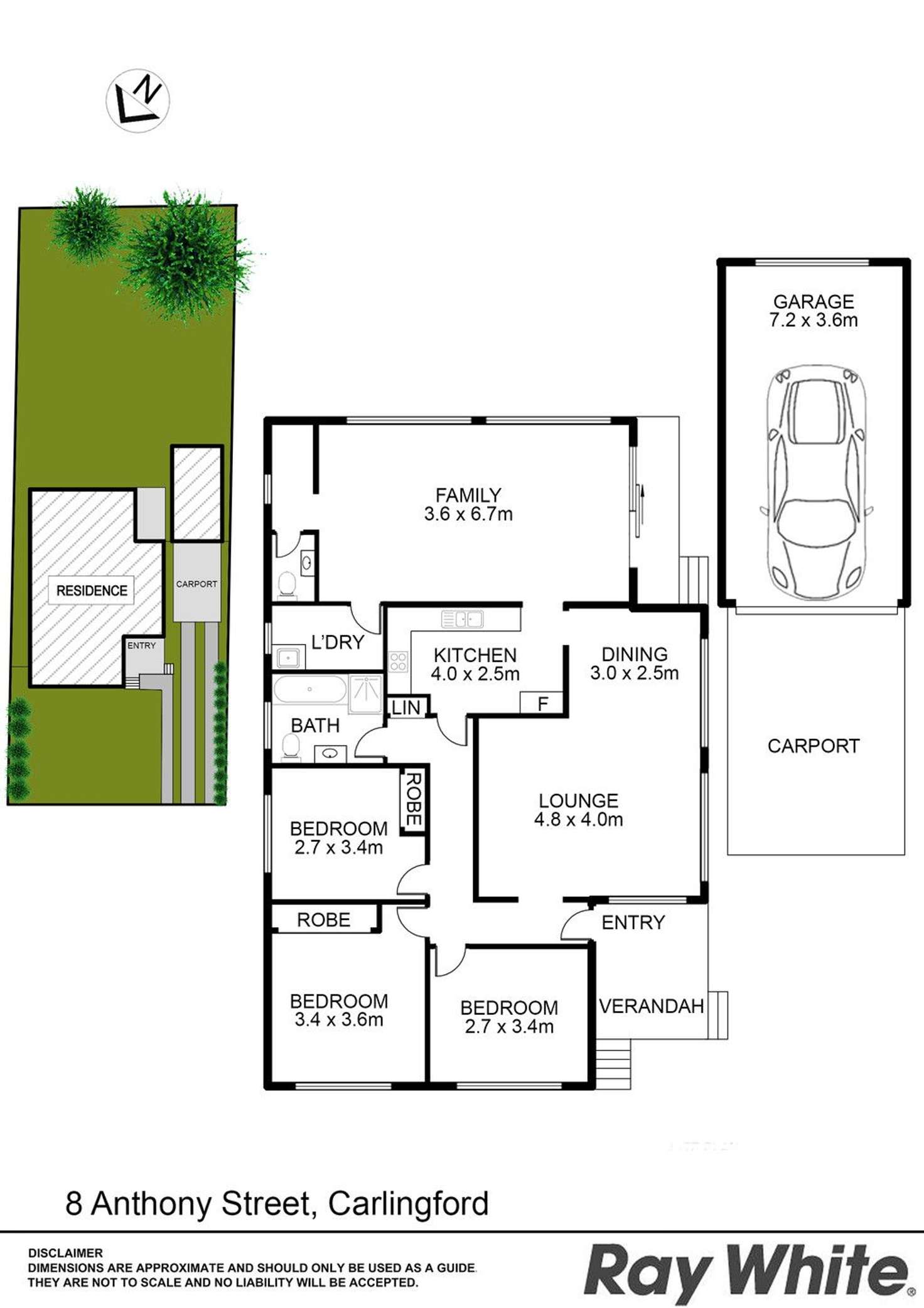 Floorplan of Homely house listing, 8 Anthony Street, Carlingford NSW 2118