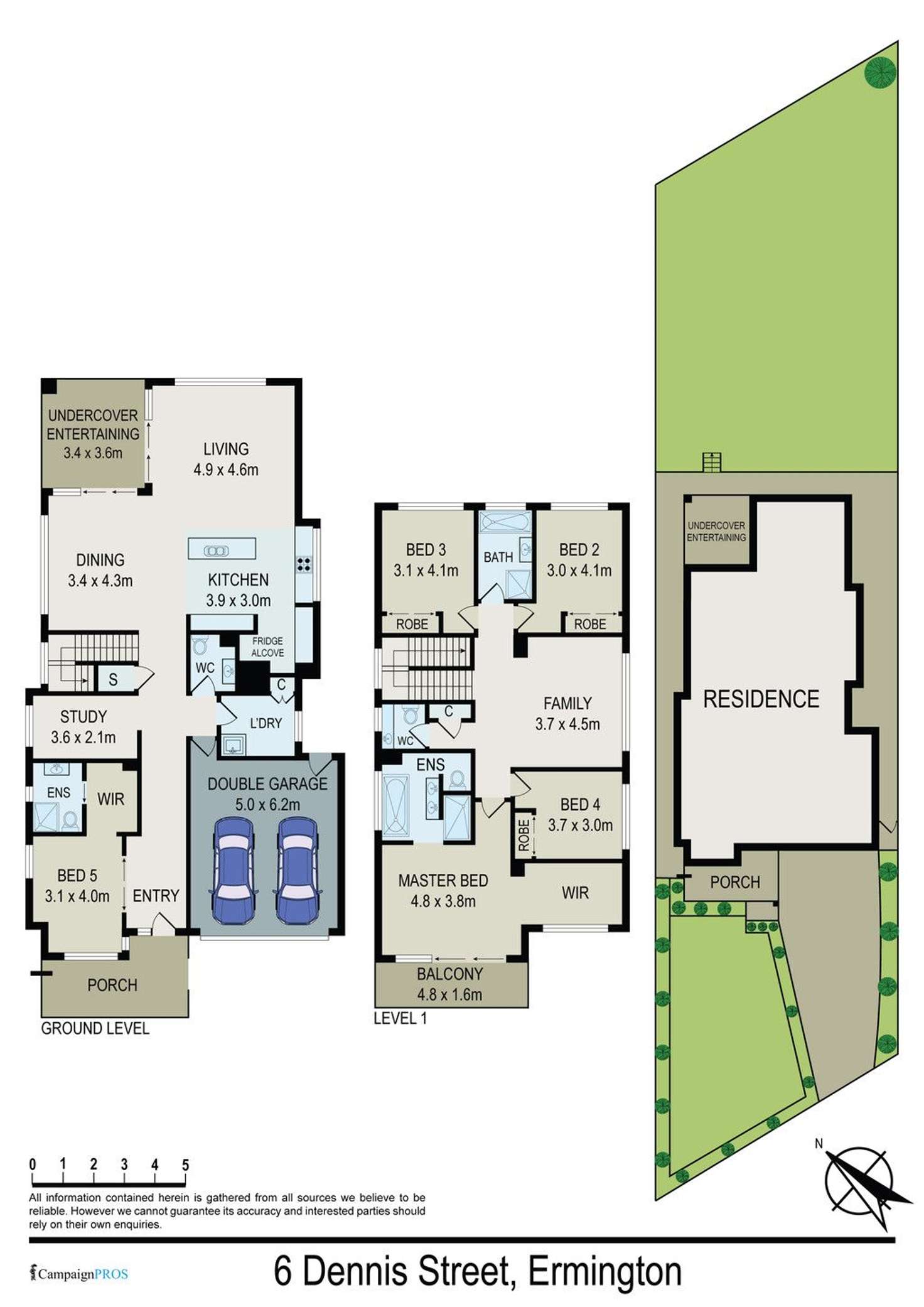 Floorplan of Homely house listing, 6 Dennis Street, Ermington NSW 2115