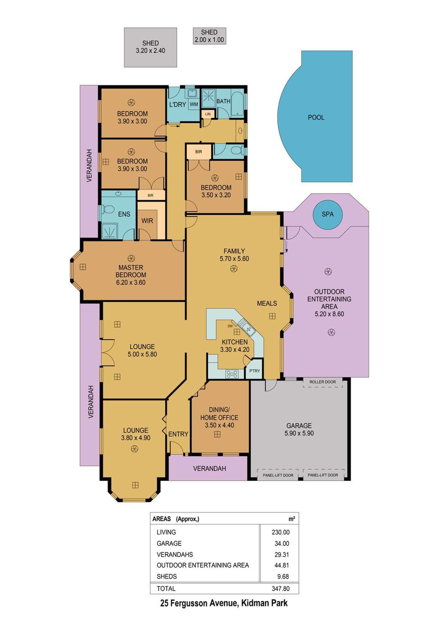 Floorplan of Homely house listing, 25 Fergusson Avenue, Kidman Park SA 5025