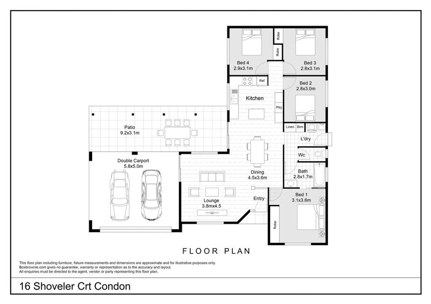Floorplan of Homely house listing, 16 Shoveler Court, Condon QLD 4815
