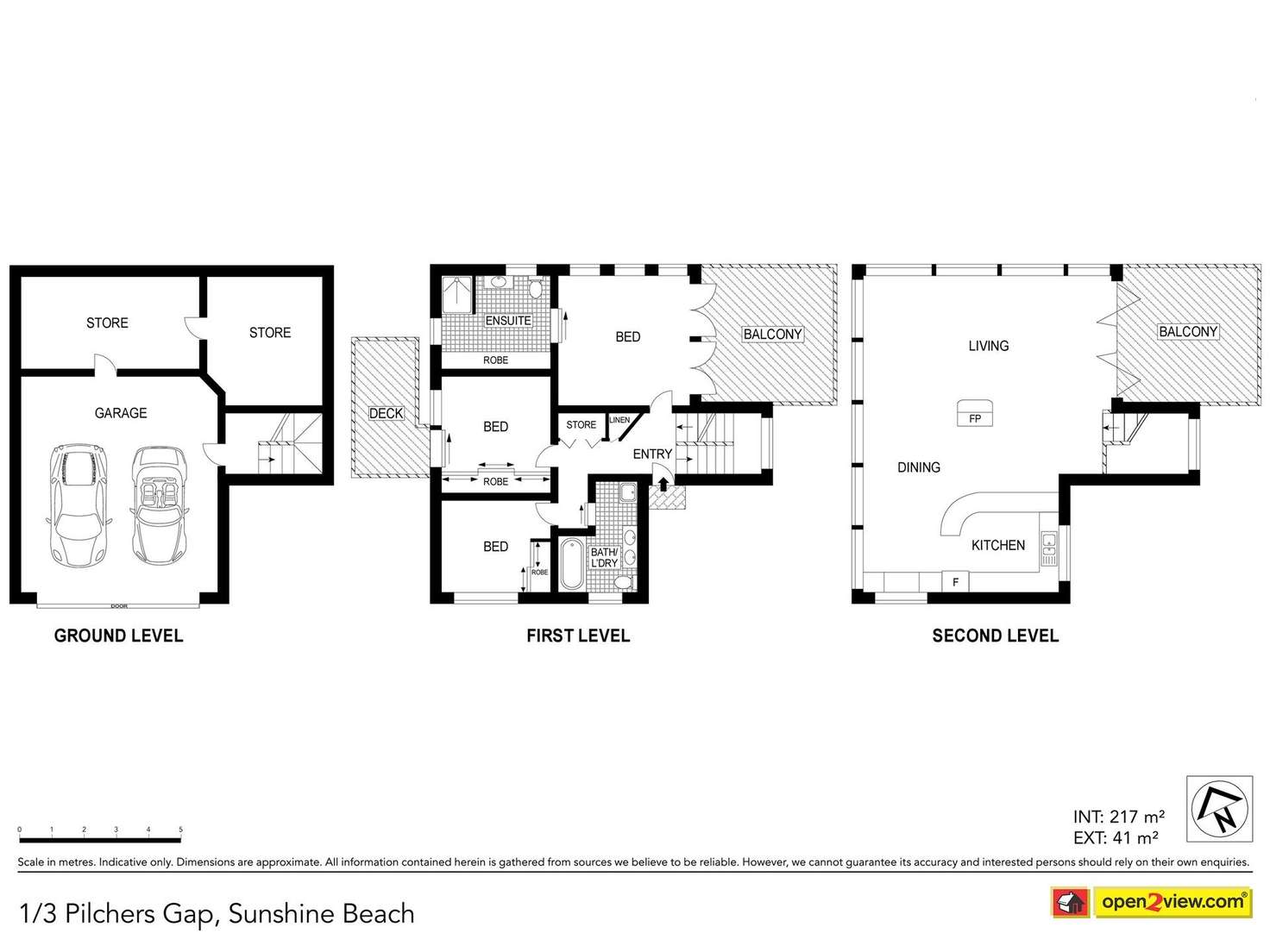 Floorplan of Homely house listing, 1/3 Pilchers Gap, Sunshine Beach QLD 4567