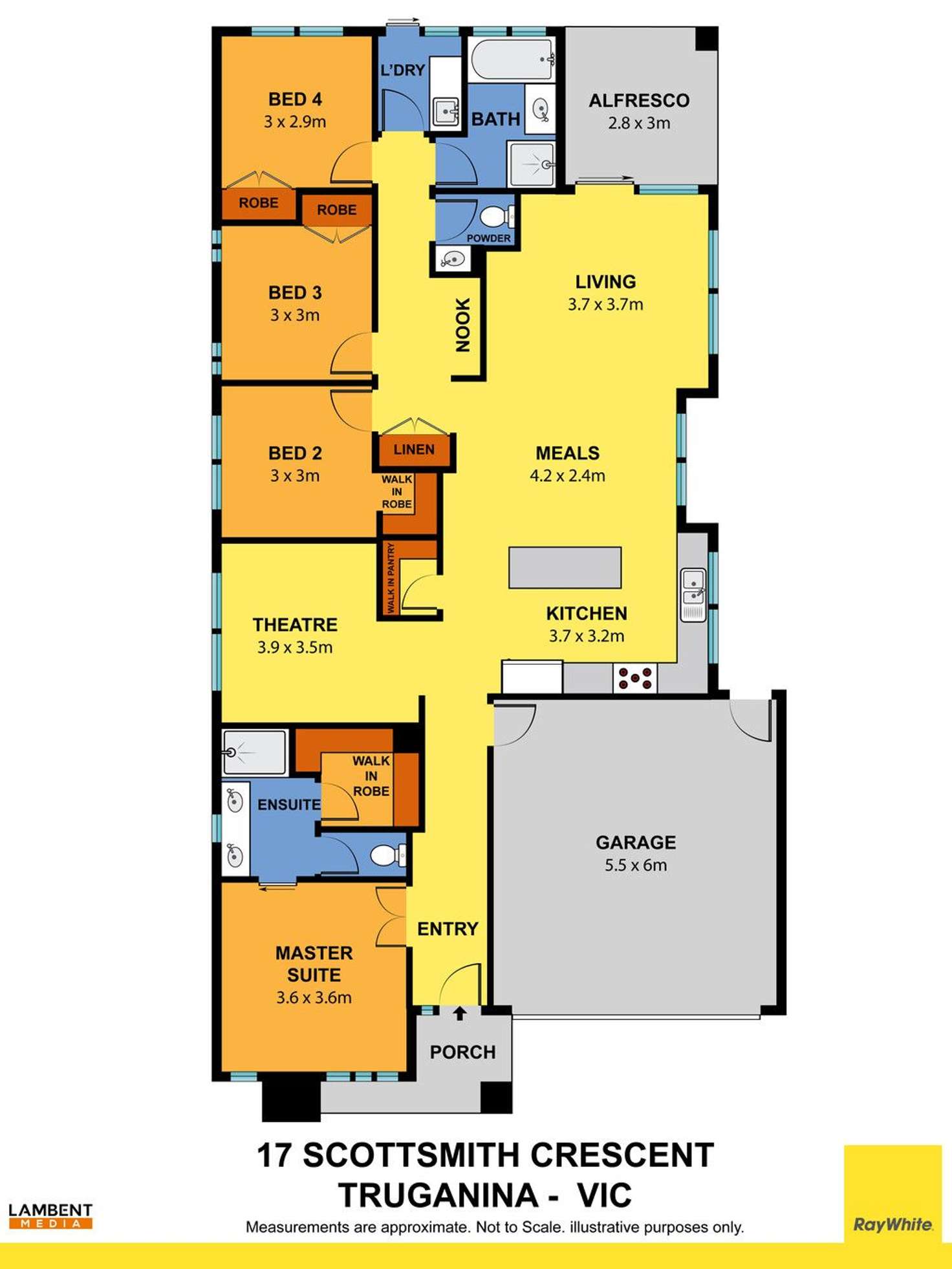 Floorplan of Homely house listing, 17 Scottsmith Crescent, Truganina VIC 3029