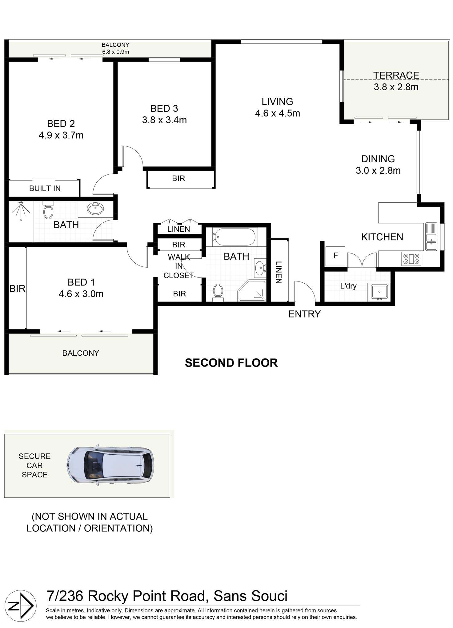 Floorplan of Homely apartment listing, 7/236 Rocky Point Road, Ramsgate NSW 2217