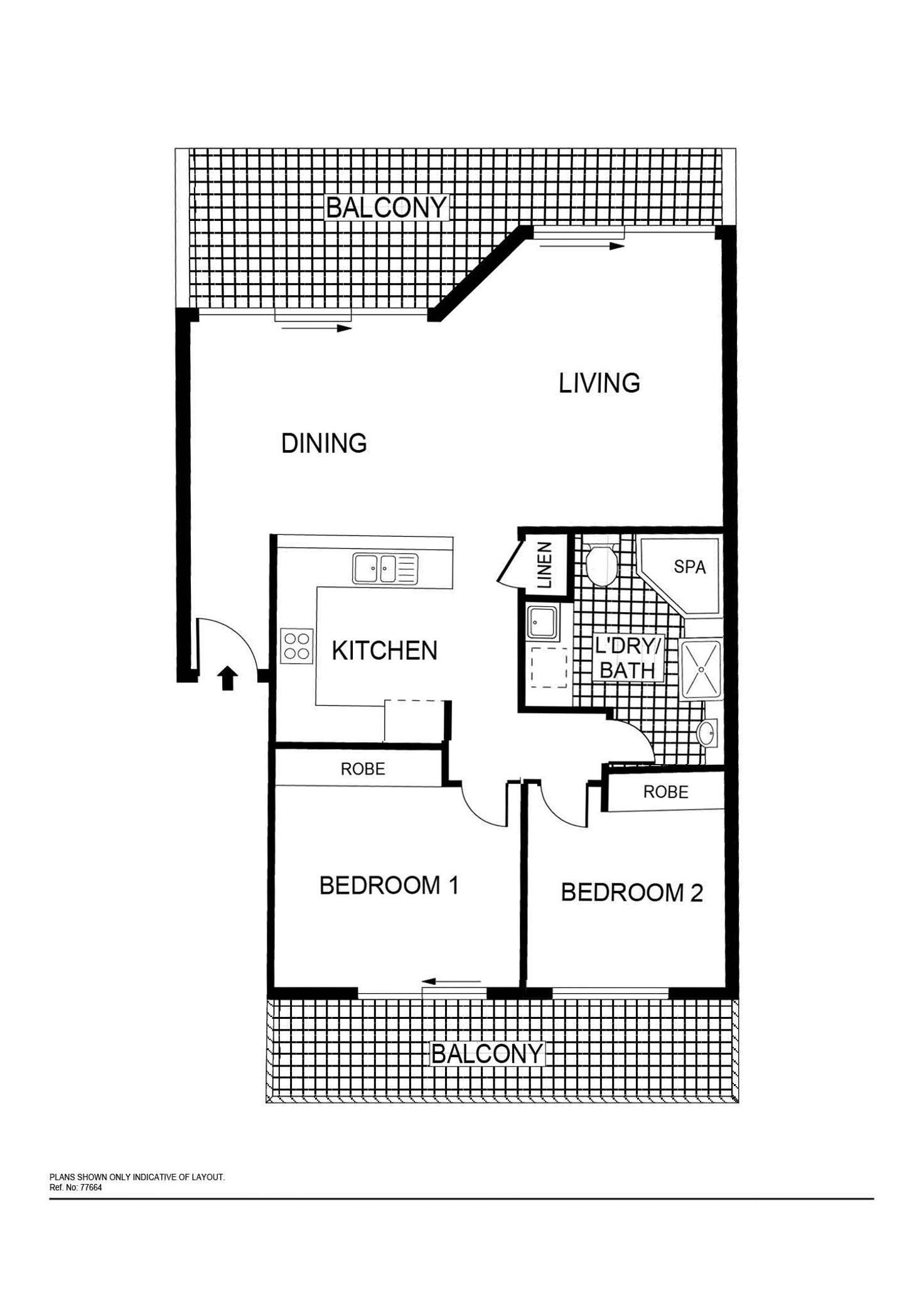 Floorplan of Homely apartment listing, 29/13 Chandler Street, Belconnen ACT 2617