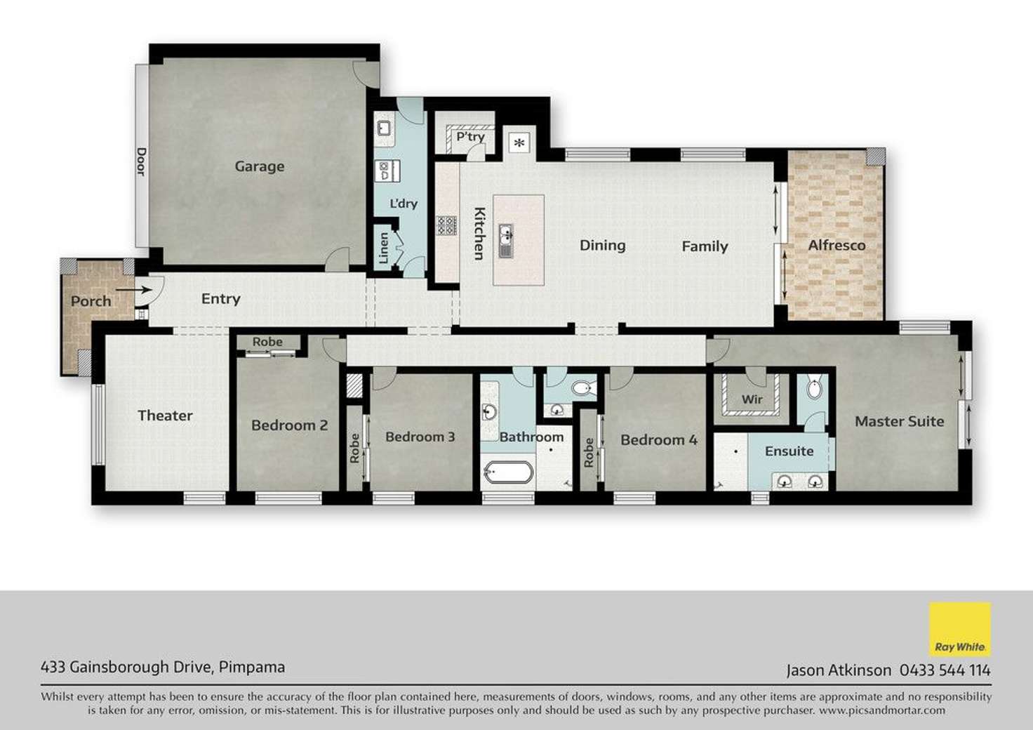Floorplan of Homely house listing, 433 Gainsborough Drive, Pimpama QLD 4209