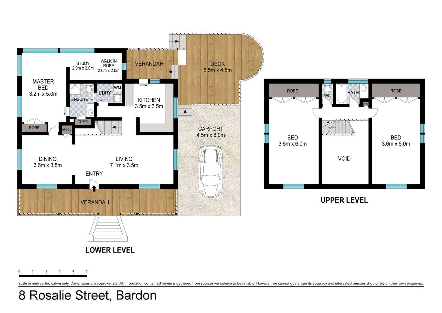 Floorplan of Homely house listing, 8 Rosalie Street, Bardon QLD 4065