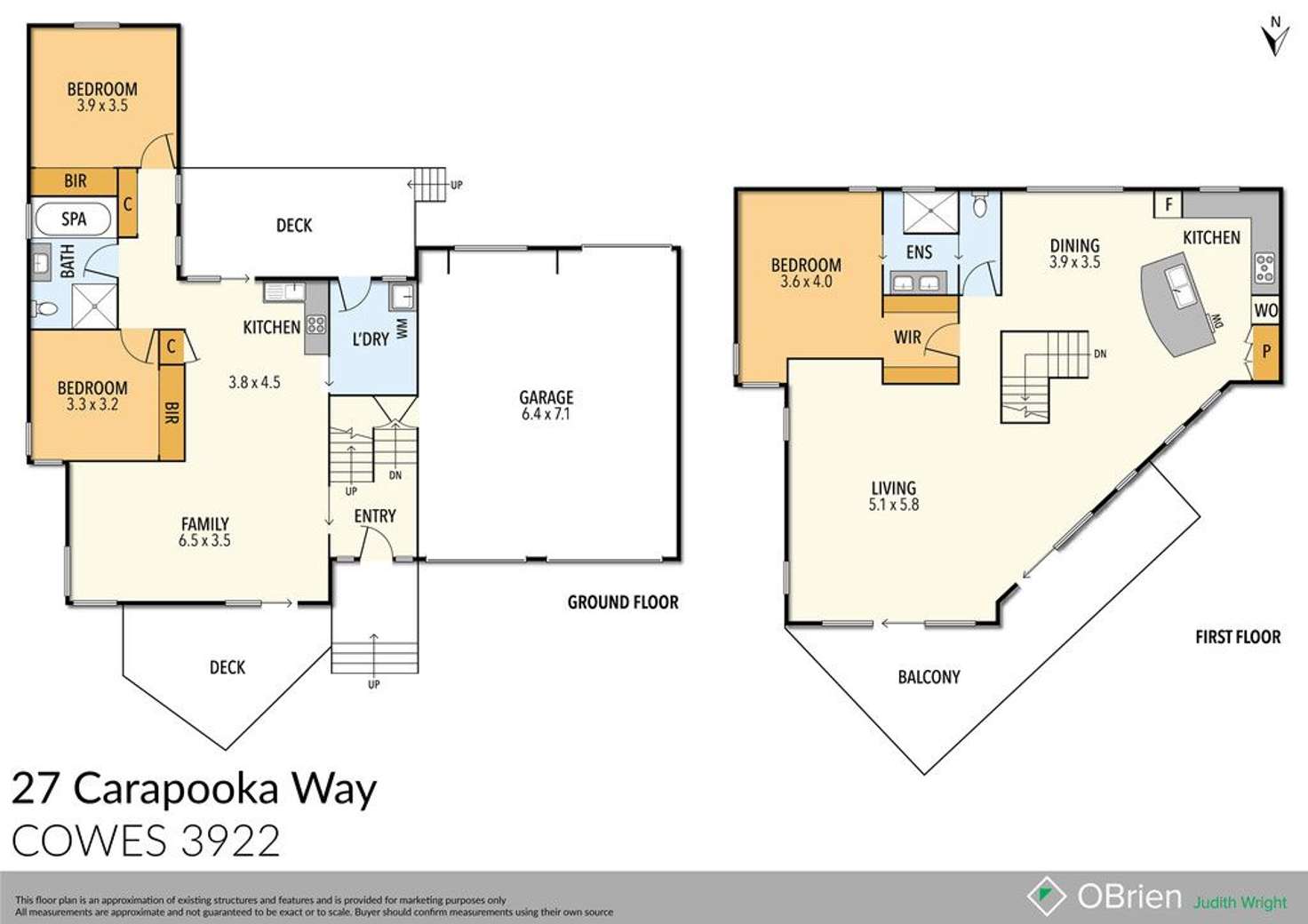 Floorplan of Homely house listing, 27 Carapooka Way, Cowes VIC 3922