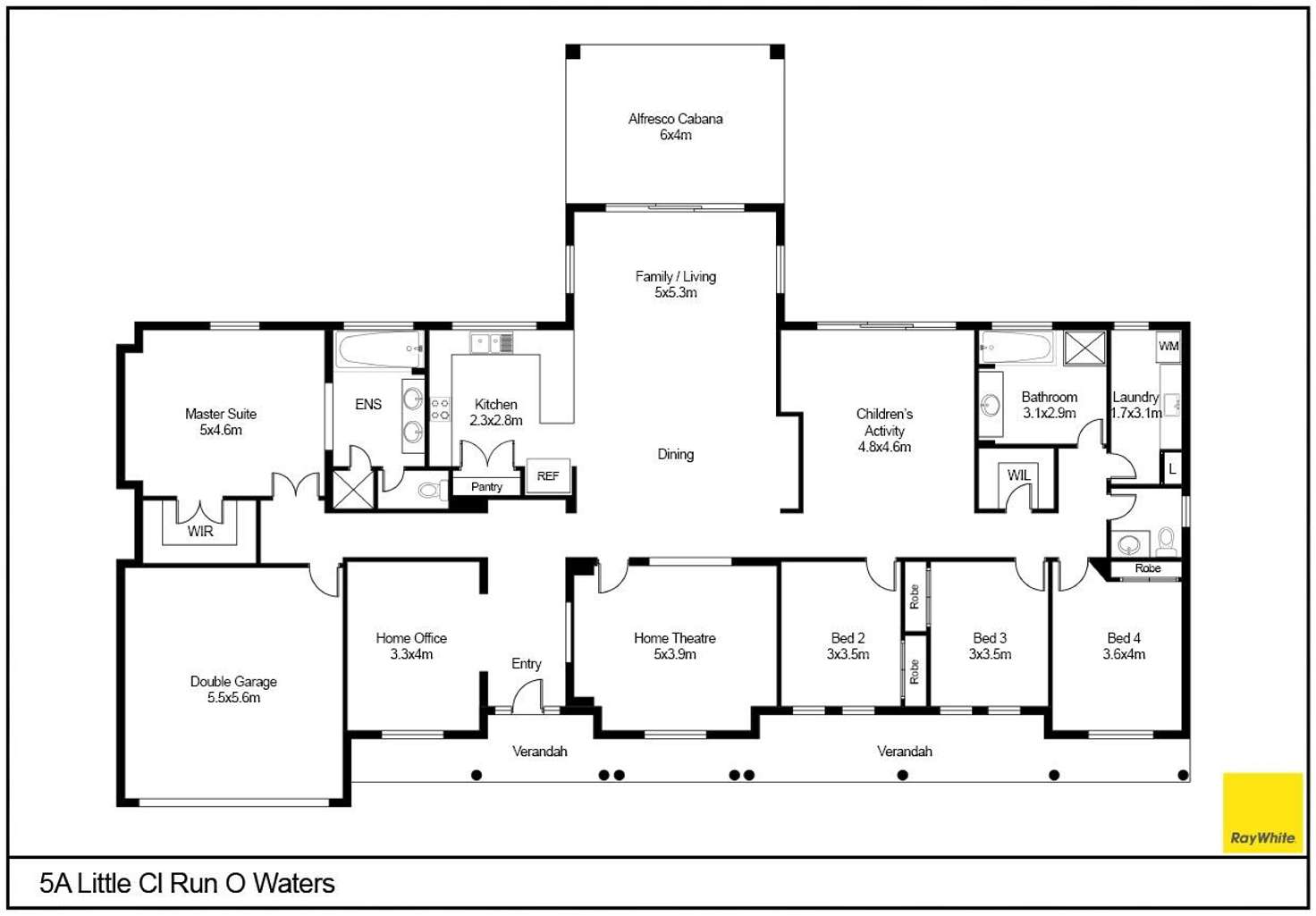 Floorplan of Homely house listing, 5a Little Close, Goulburn NSW 2580